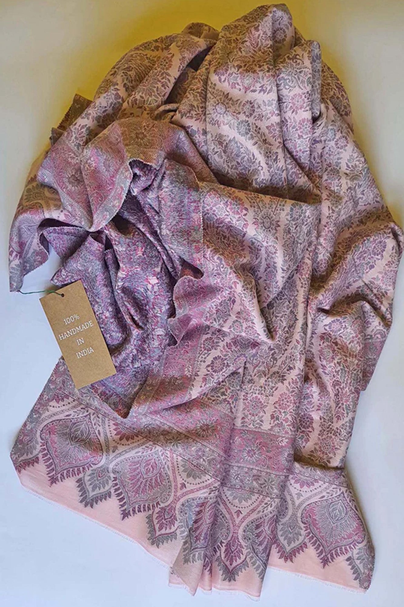 Pashmina Self Textured Purple
