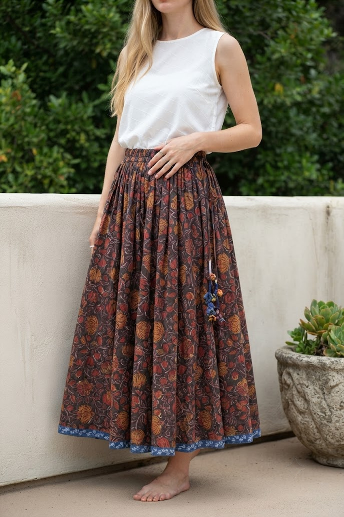Seher Tarang Kalamkari Skirt