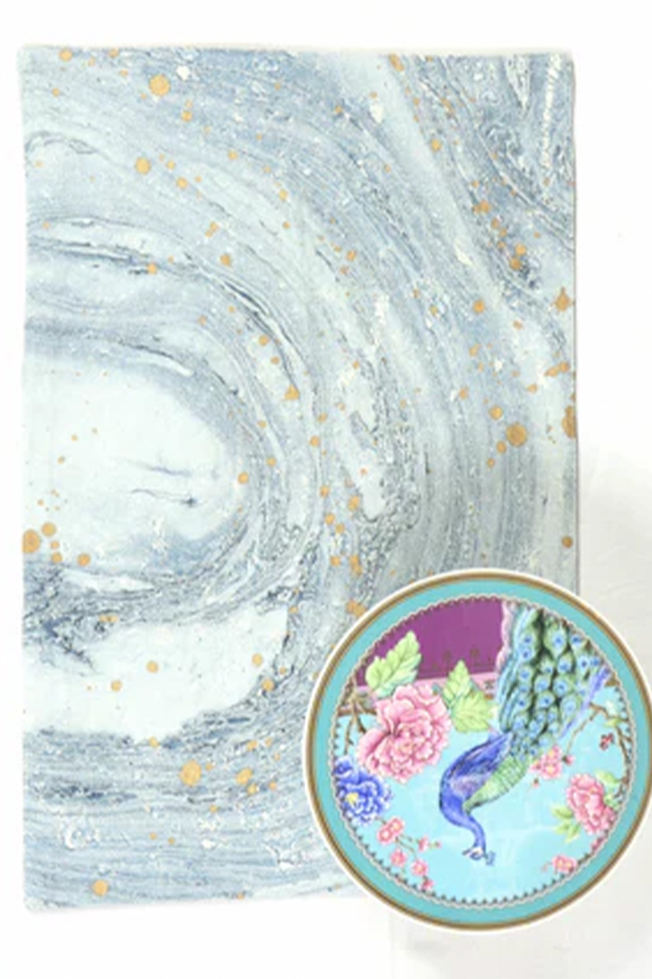 Sea Green Marble -Placec Mat & Napkin Set of 6
