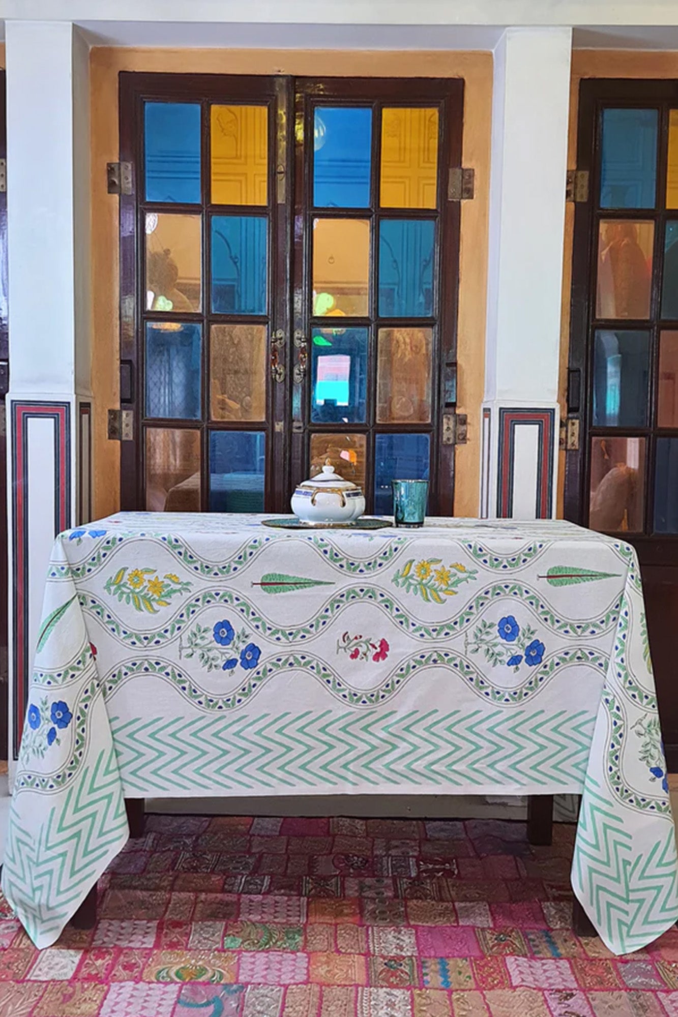 Mughal Garden Table Cover