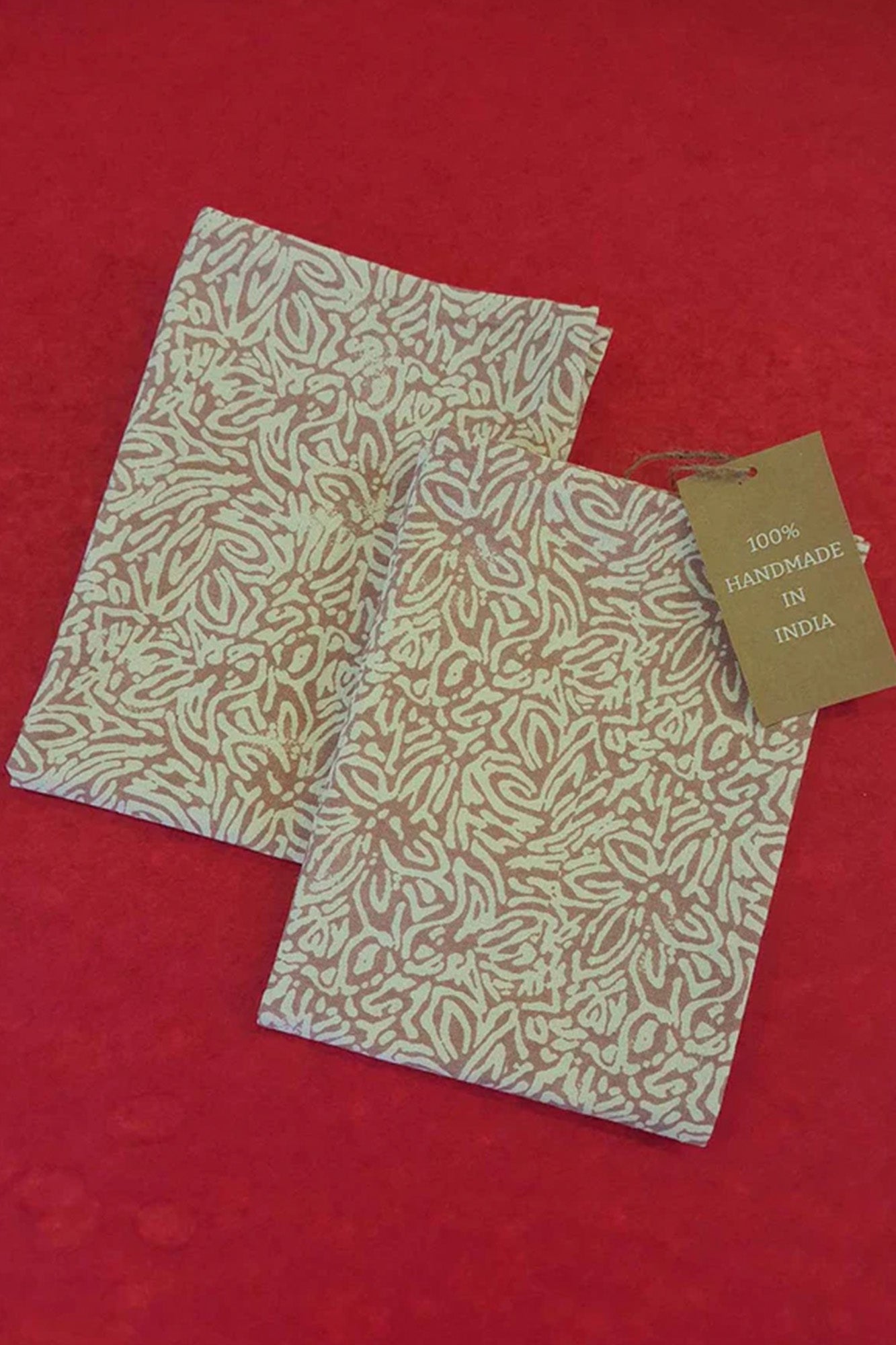 Abstract Peach Kitchen Towel Set