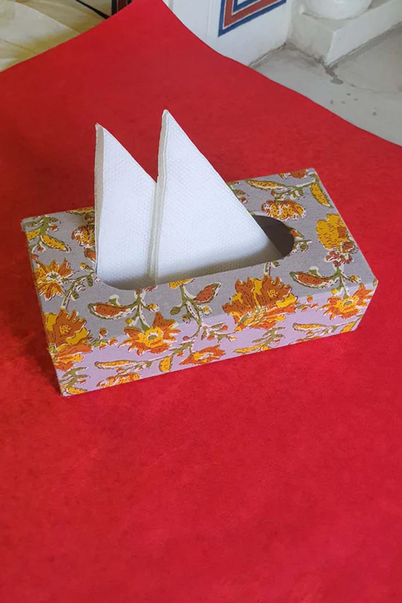 Tissue Box Mustard