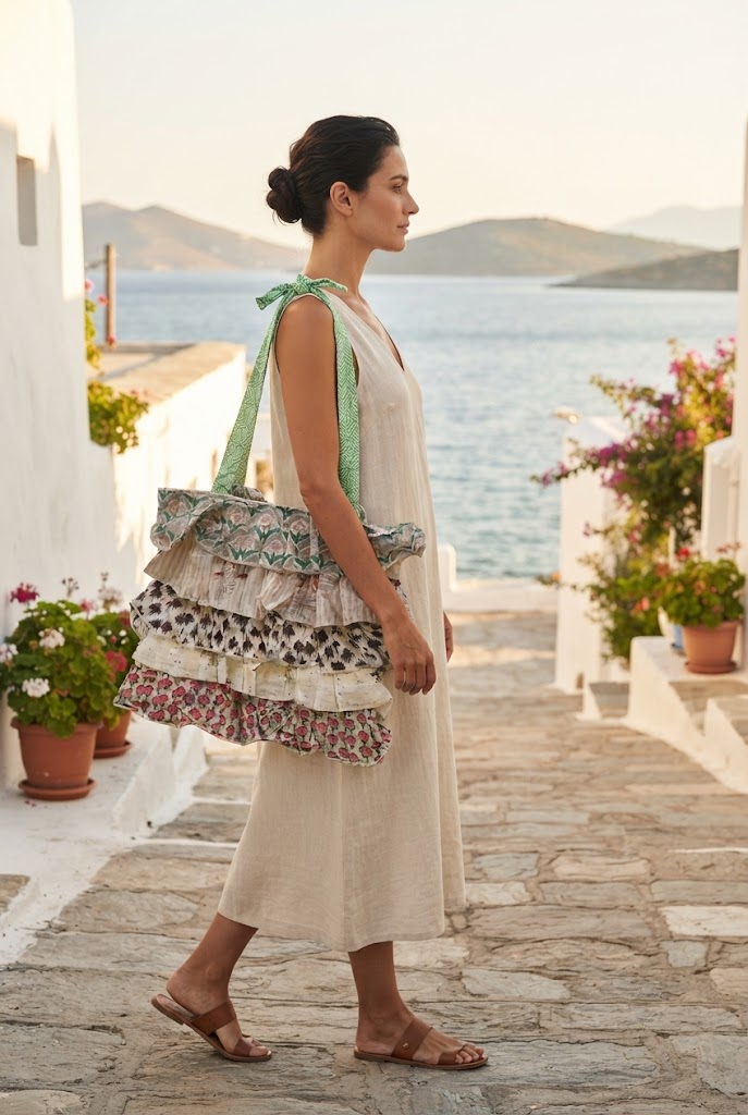 Multi Frill Tote Bag