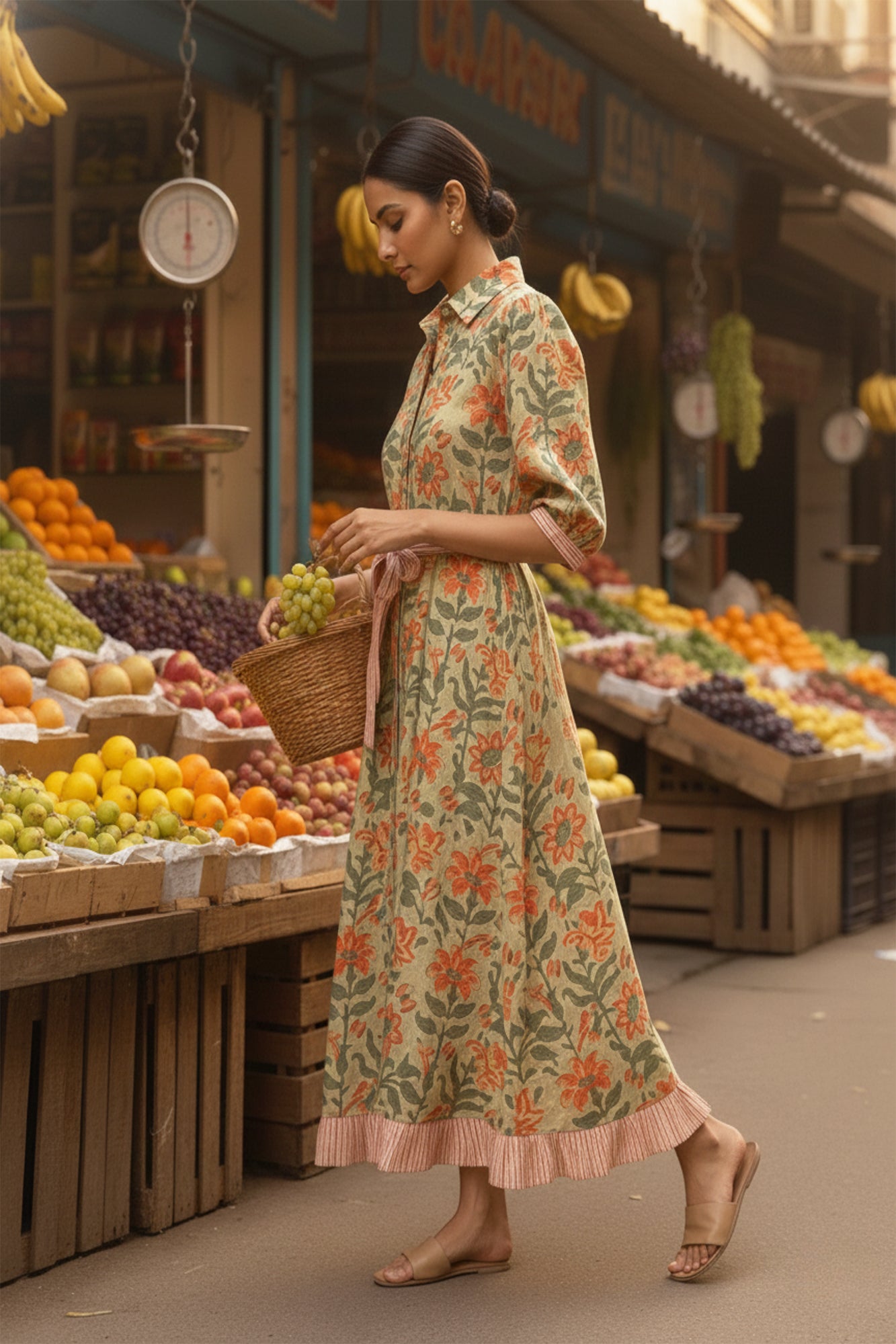 Orange Blossom Frill Dress