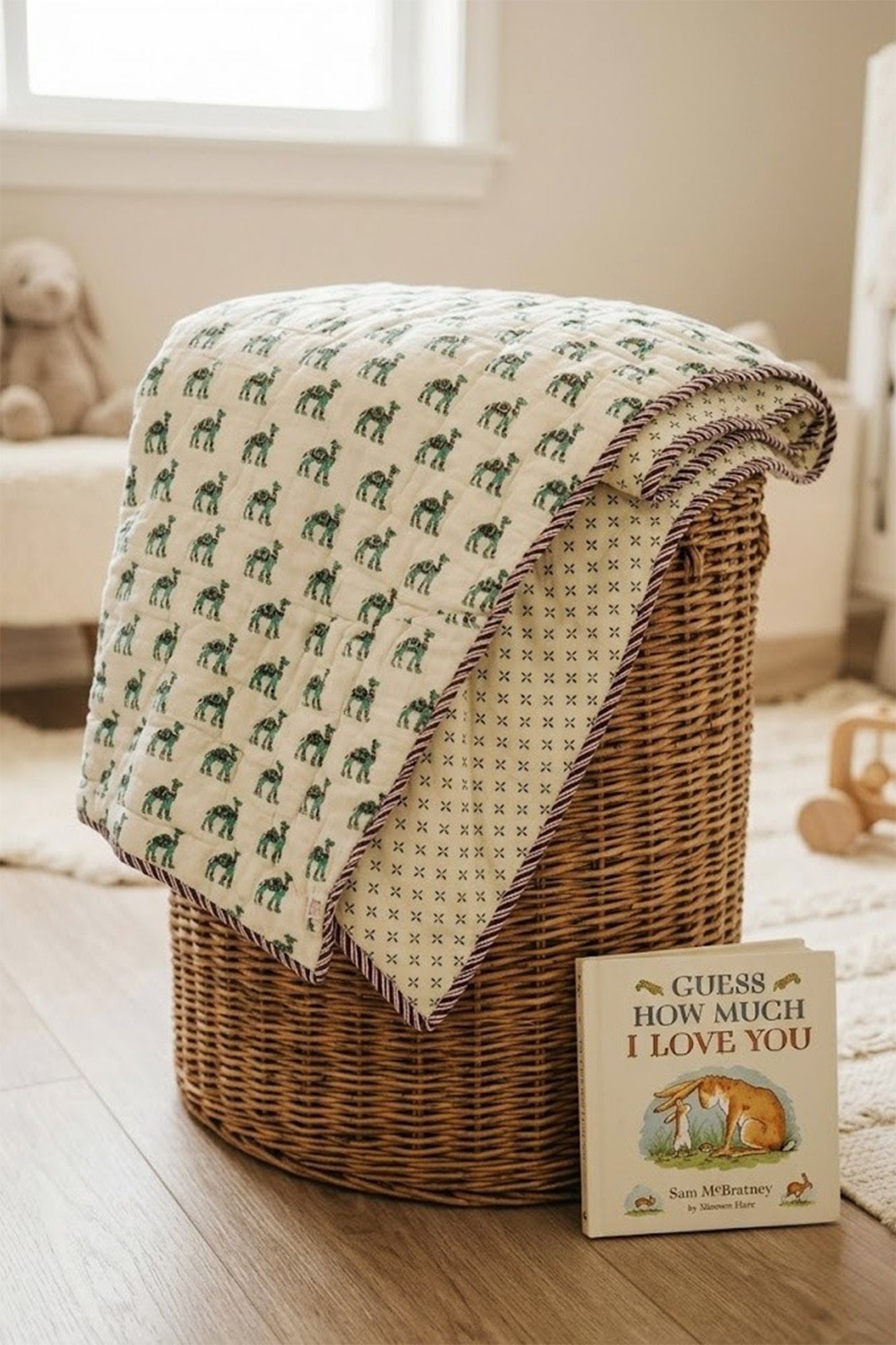 Green Camel Baby Quilt