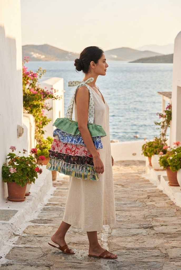 Multi Frill Tote Bag