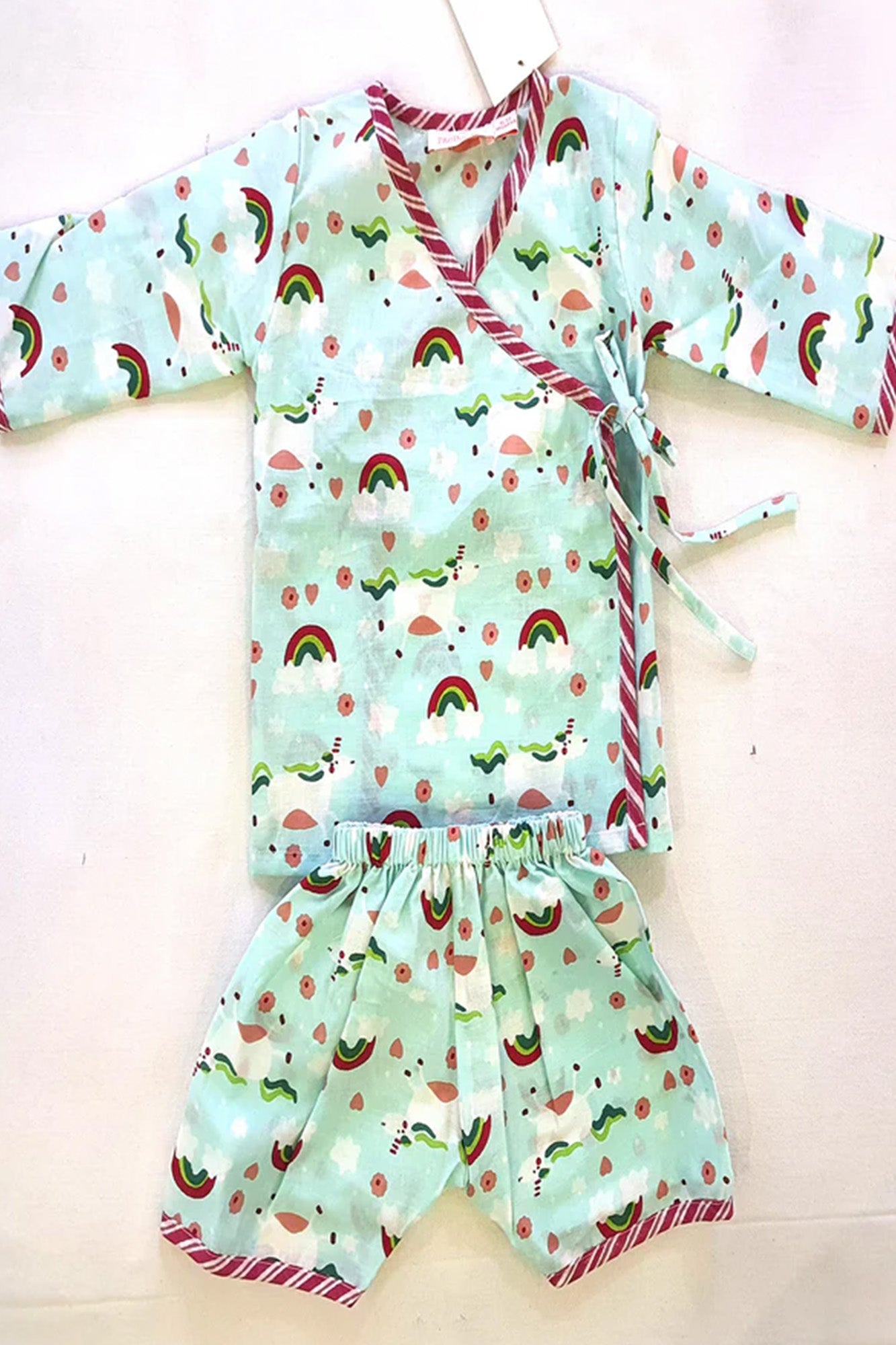 Angarakha Top With Shorts Rainbow
