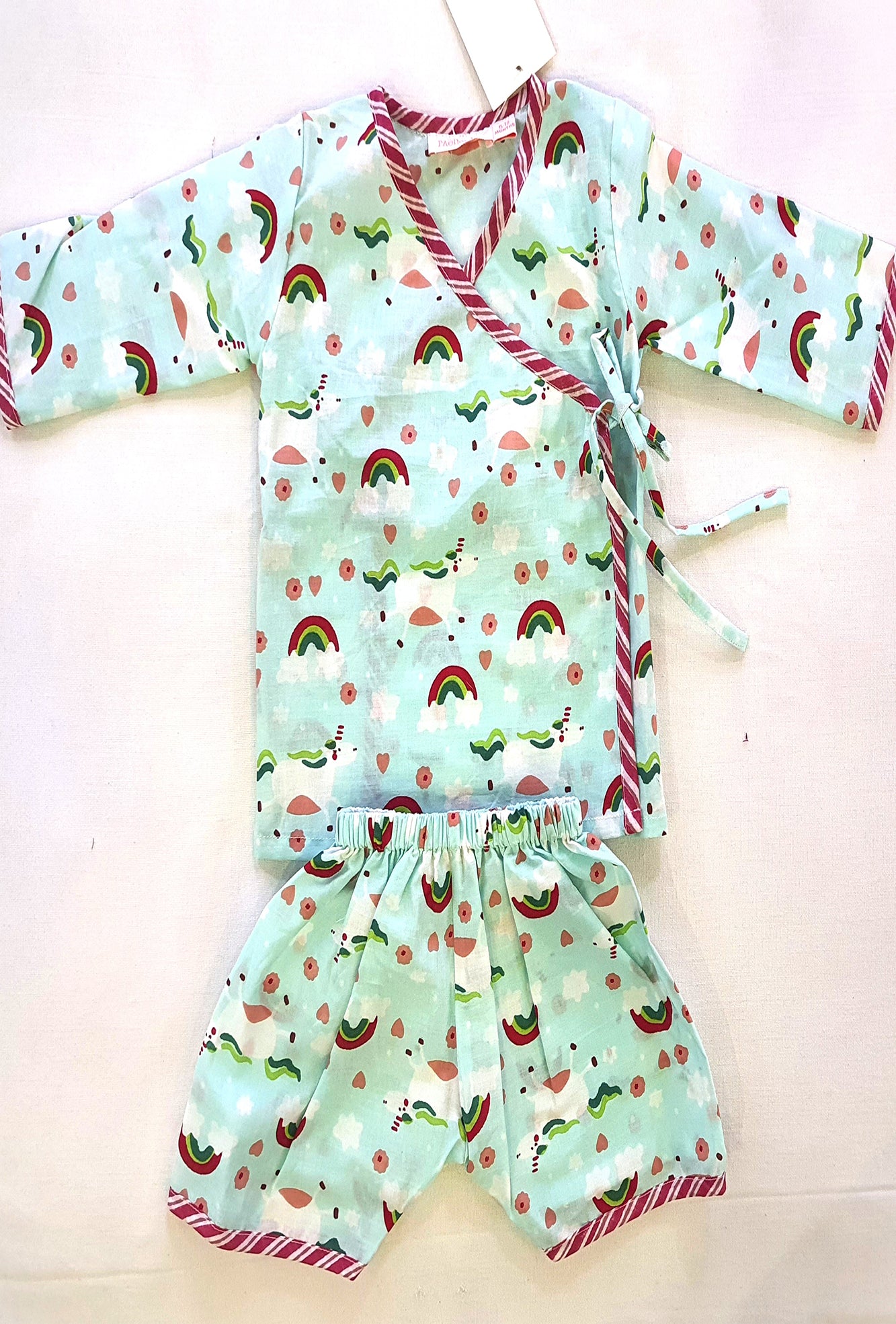 Angarakha Top With Shorts Rainbow
