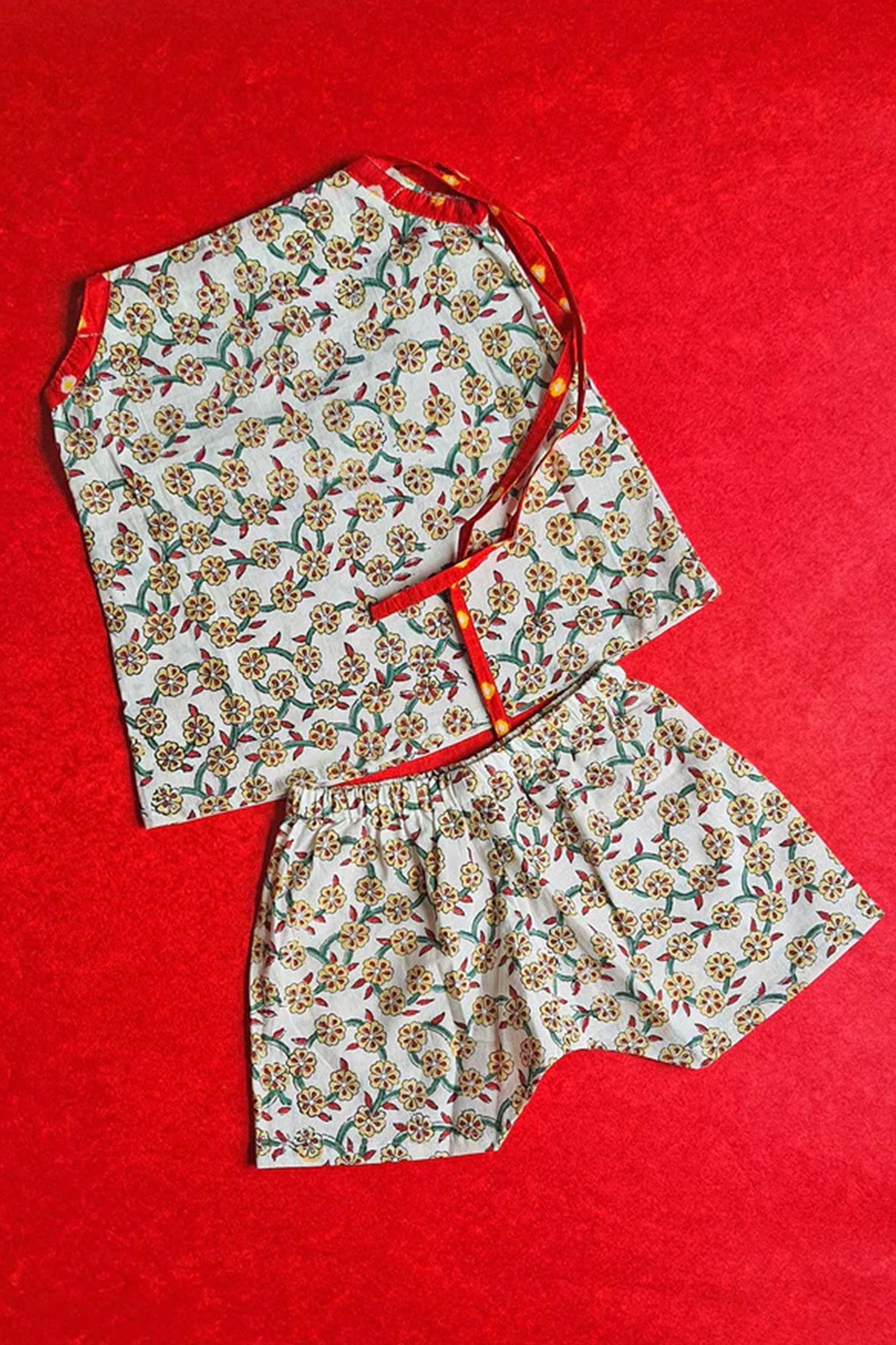 Cherry Blossom Dori Top With Shorts