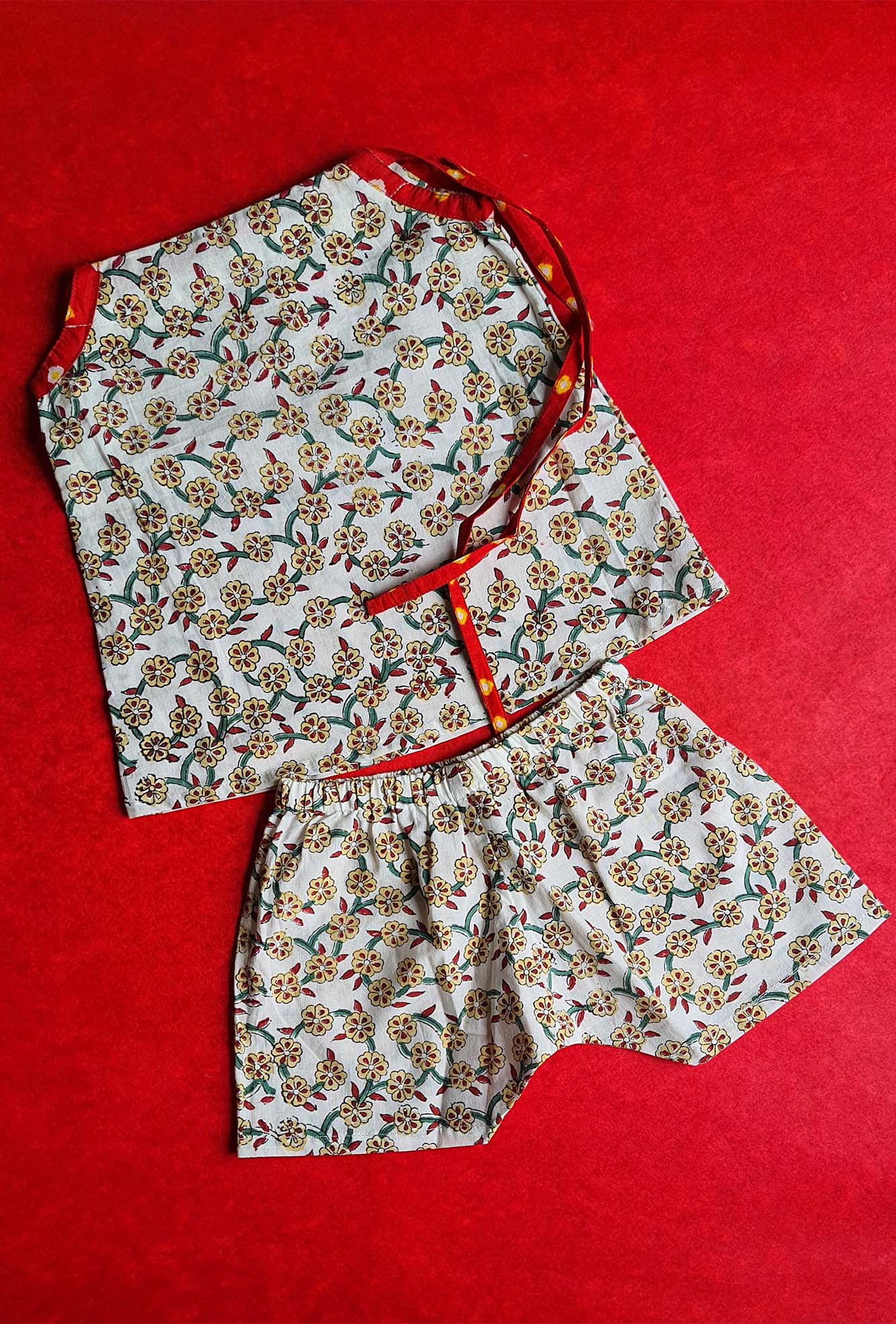 Cherry Blossom Dori Top With Shorts
