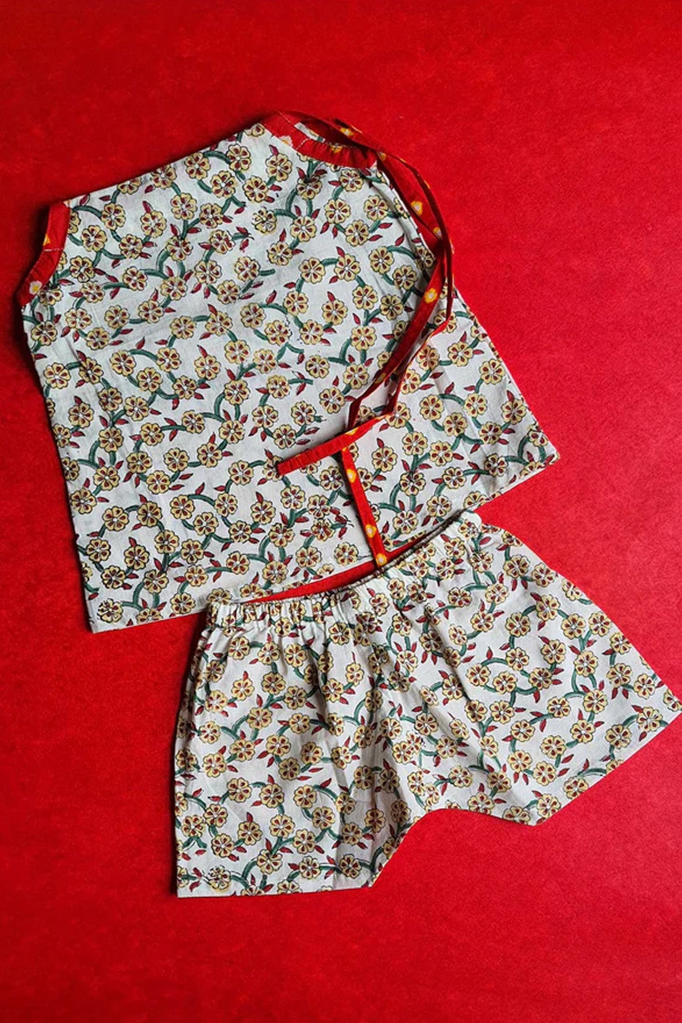Cherry Blossom Dori Top With Shorts
