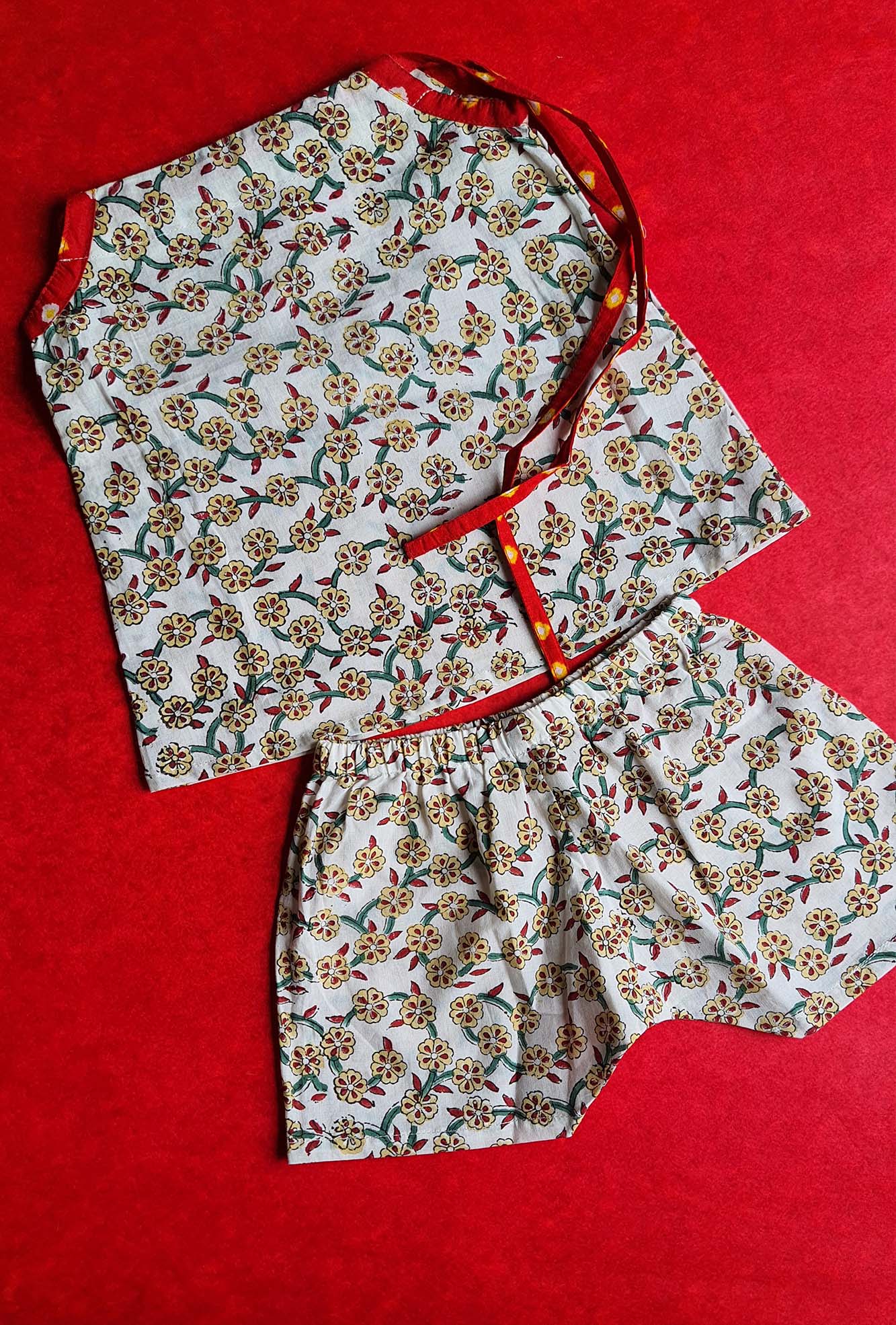 Cherry Blossom Dori Top With Shorts