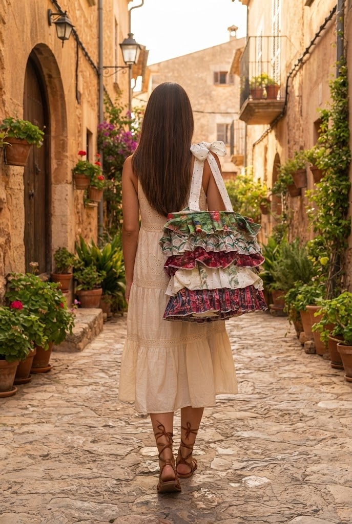 Multi Frill Tote Bag