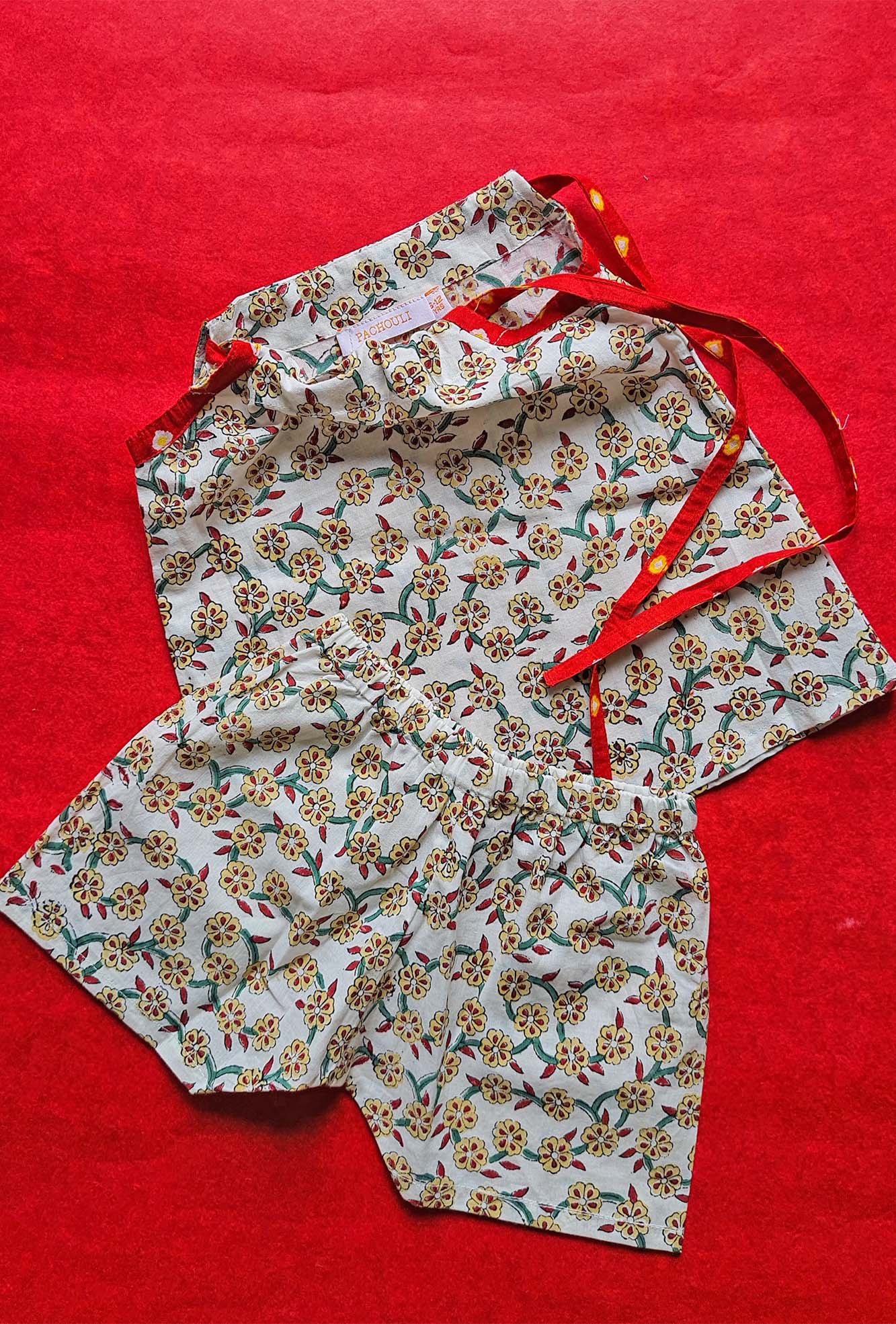 Cherry Blossom Dori Top With Shorts