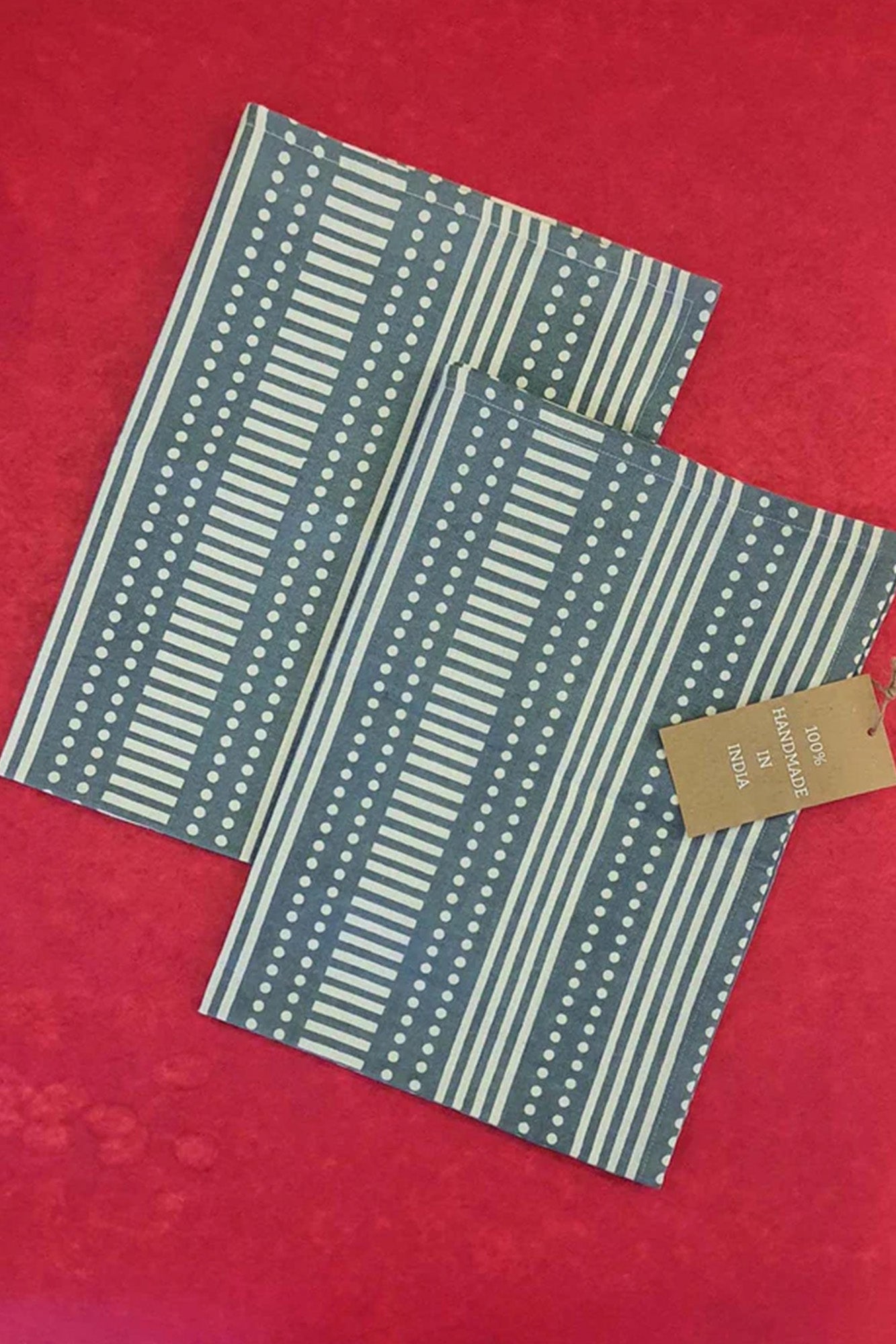 Grey Dotted Kitchen Towel Set