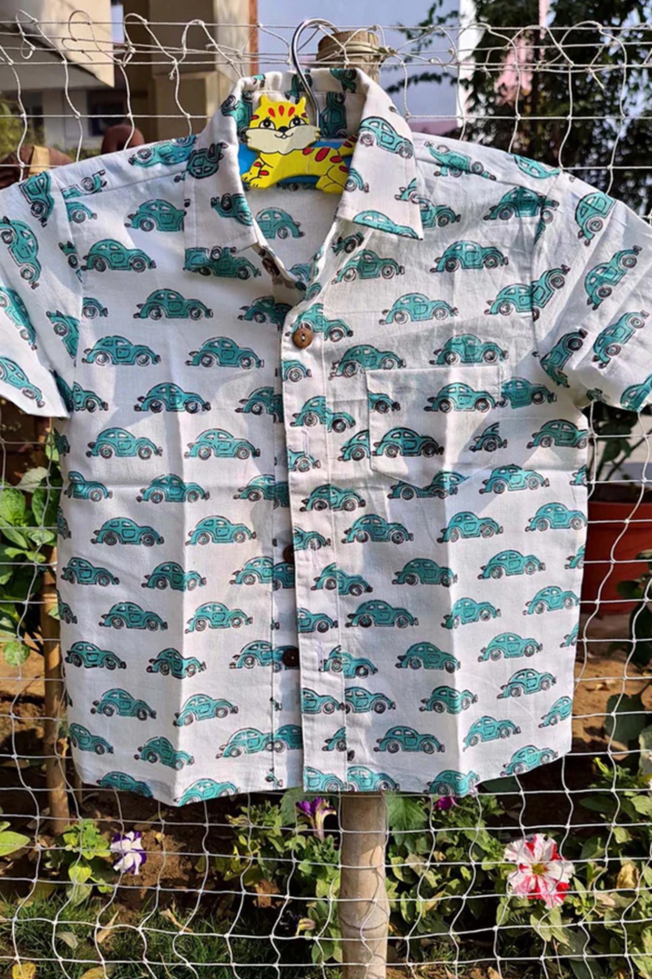 Shirt Boy Cars Green