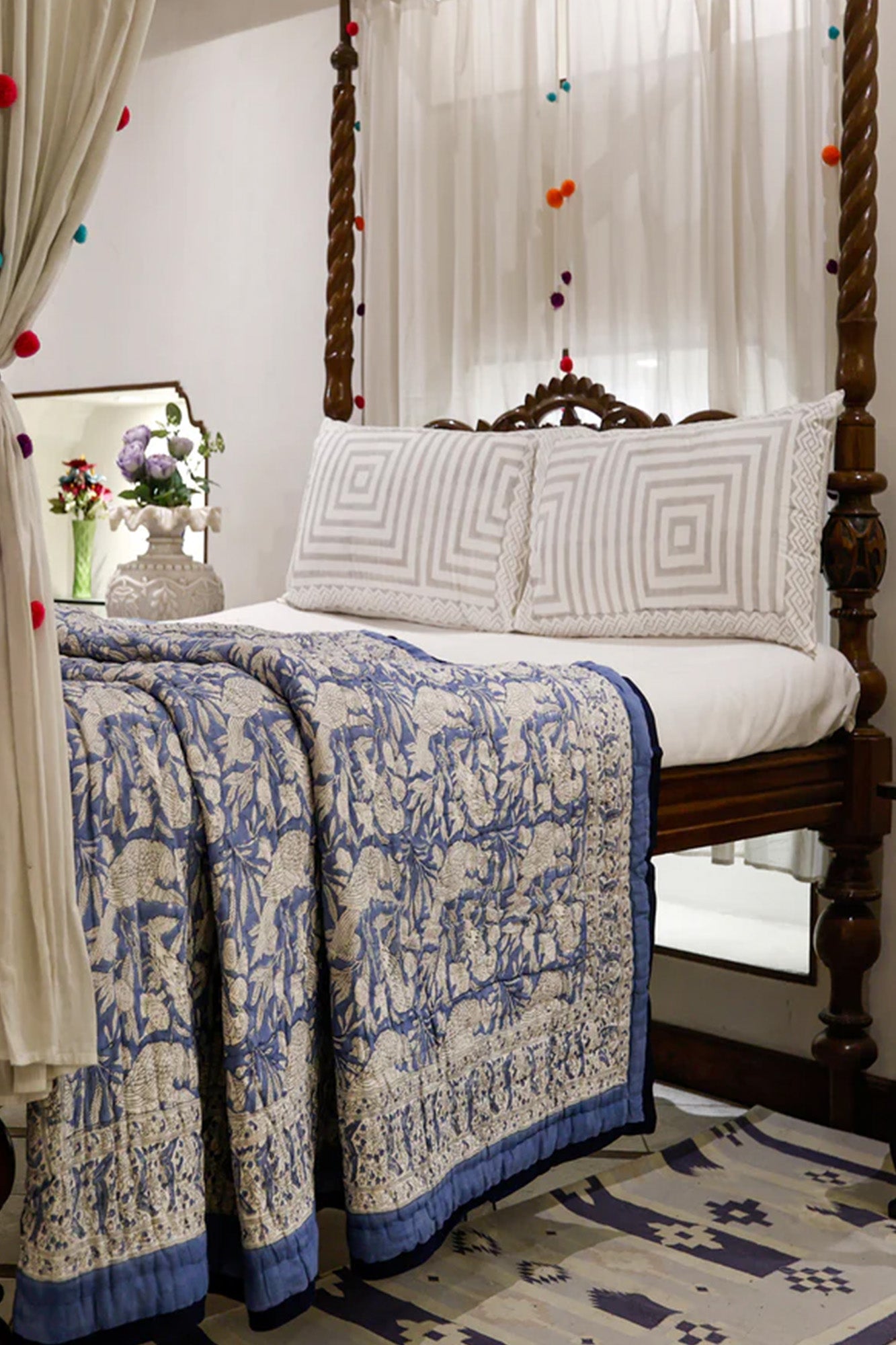 Blue Bird Razai Set of 2