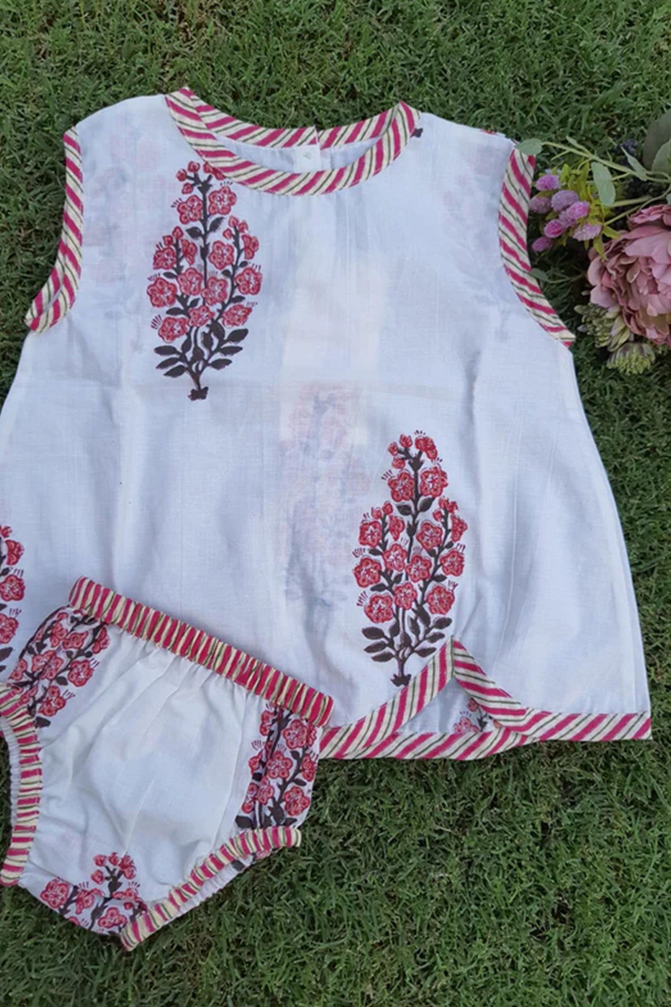 Block Boota - Infant Baby Dress With Shorts