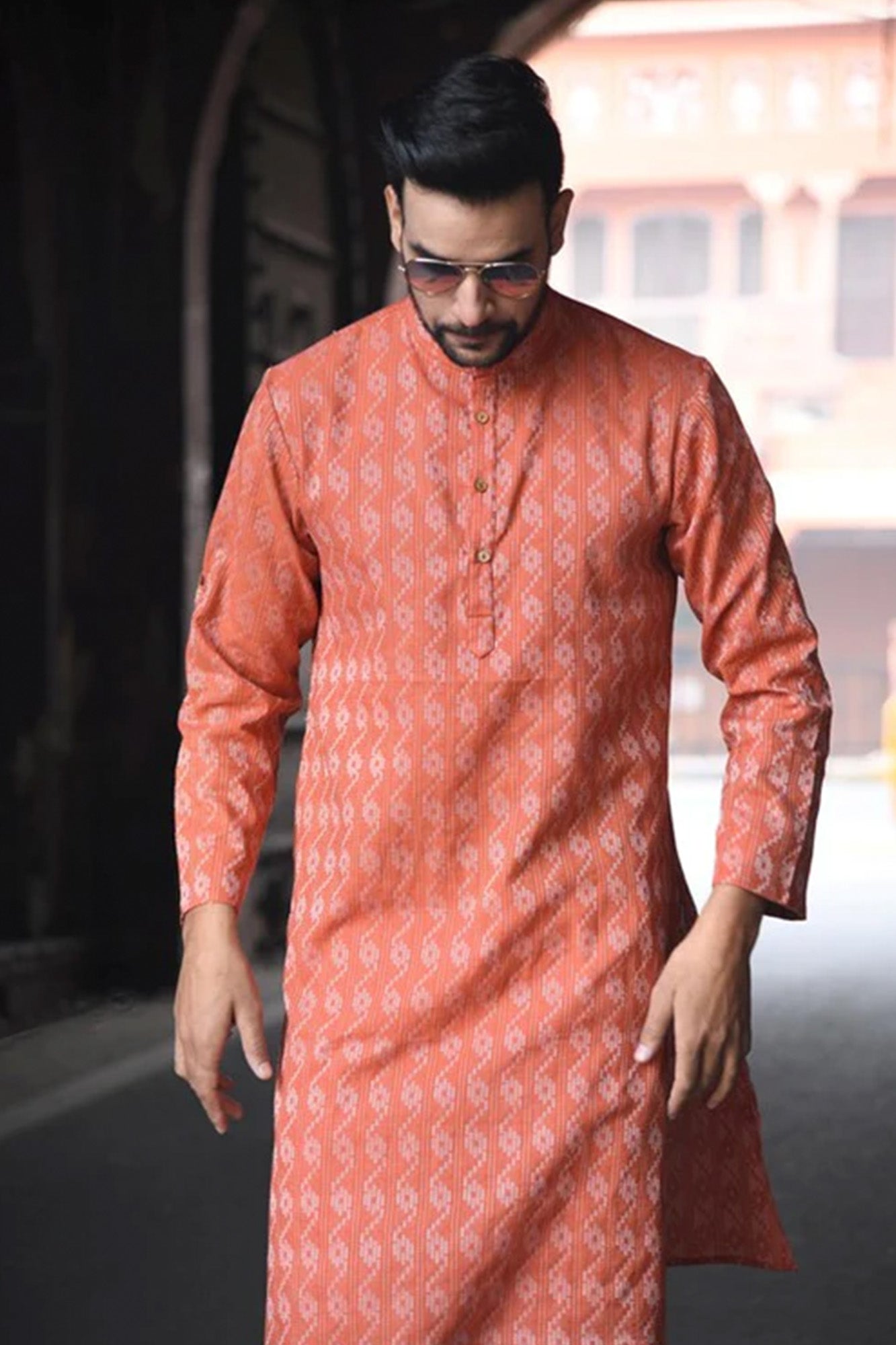 Tobacco Rust Long Kurta