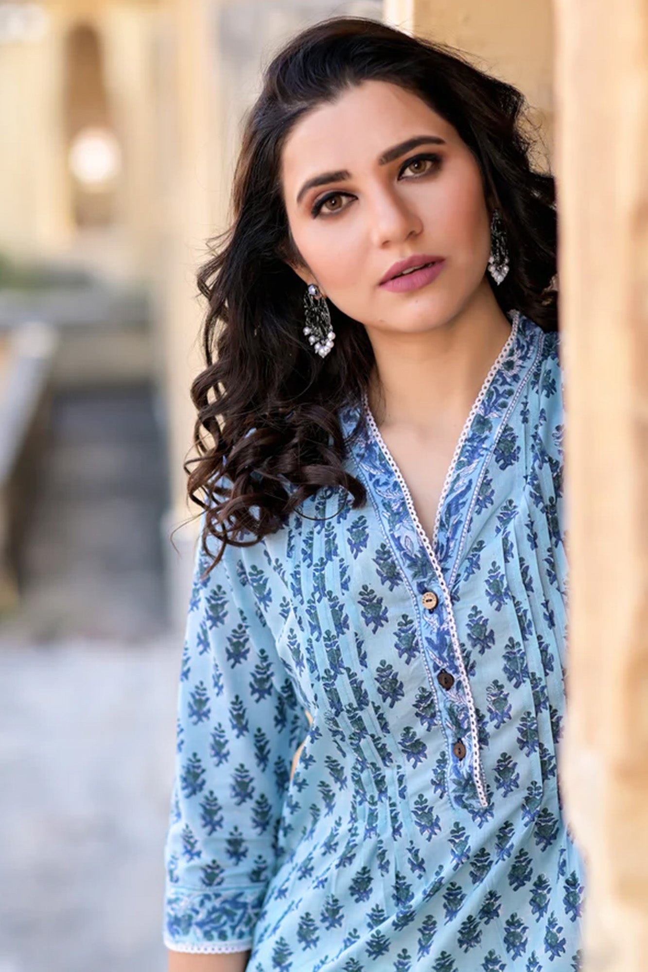 Women Top Arles Artic Blue