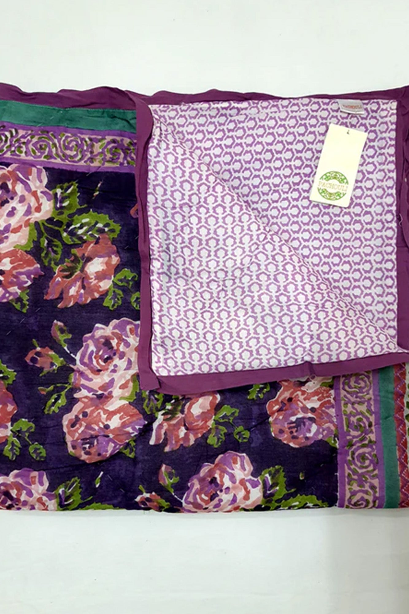 Baby Quilt-Purple Floral