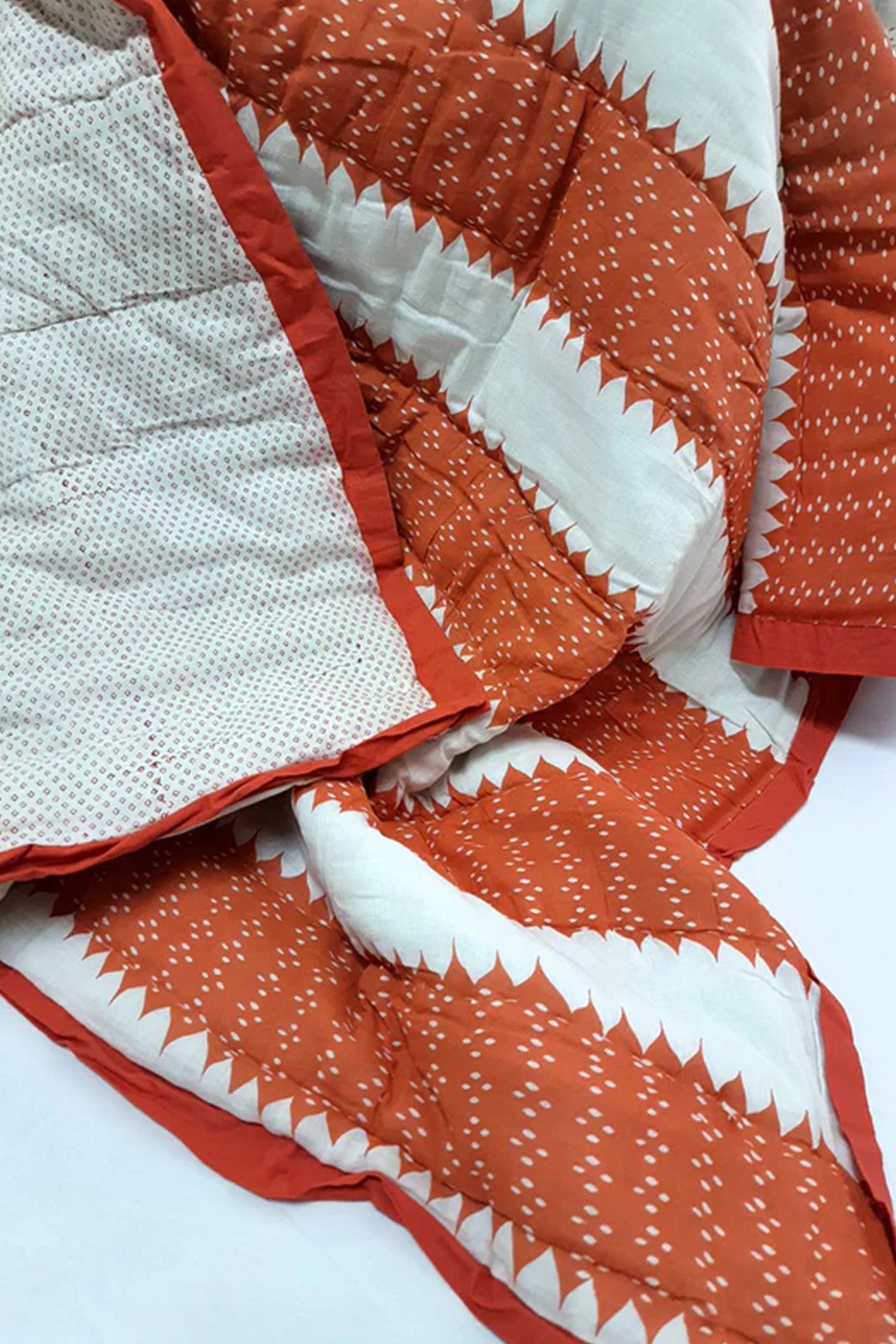 Baby Quilt-Rust