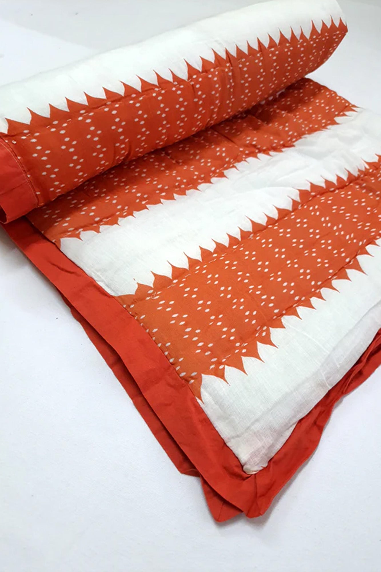 Baby Quilt-Rust