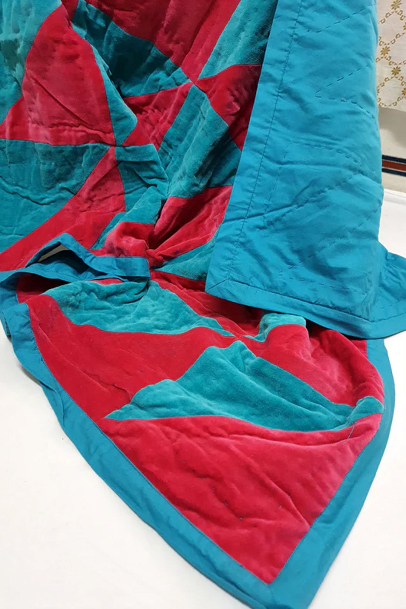 Baby Quilt-Velvet Patch Work
