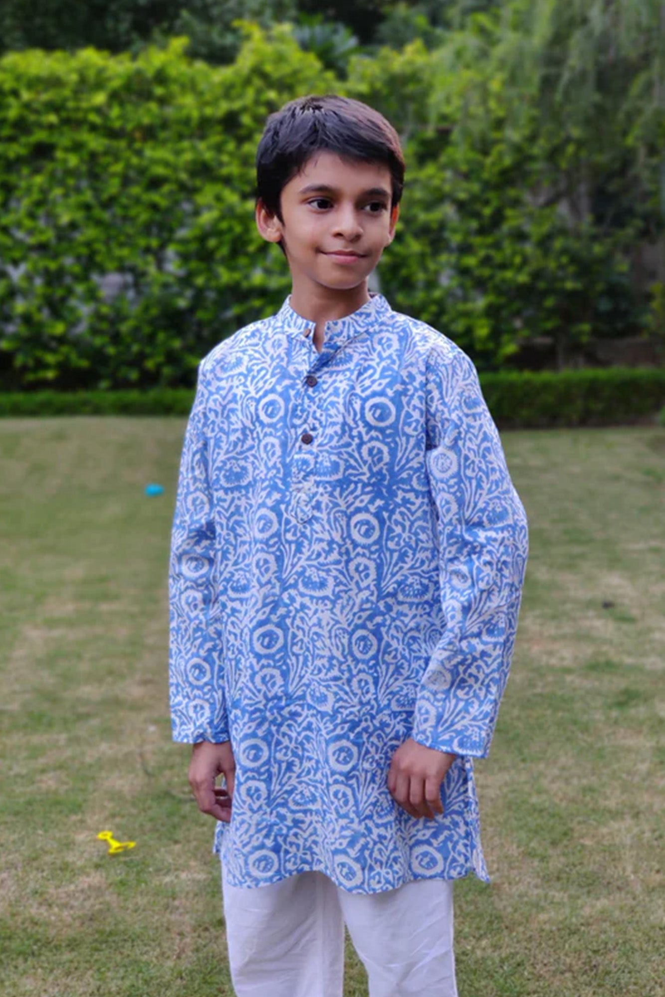 Boys Jaal Blue Kurta