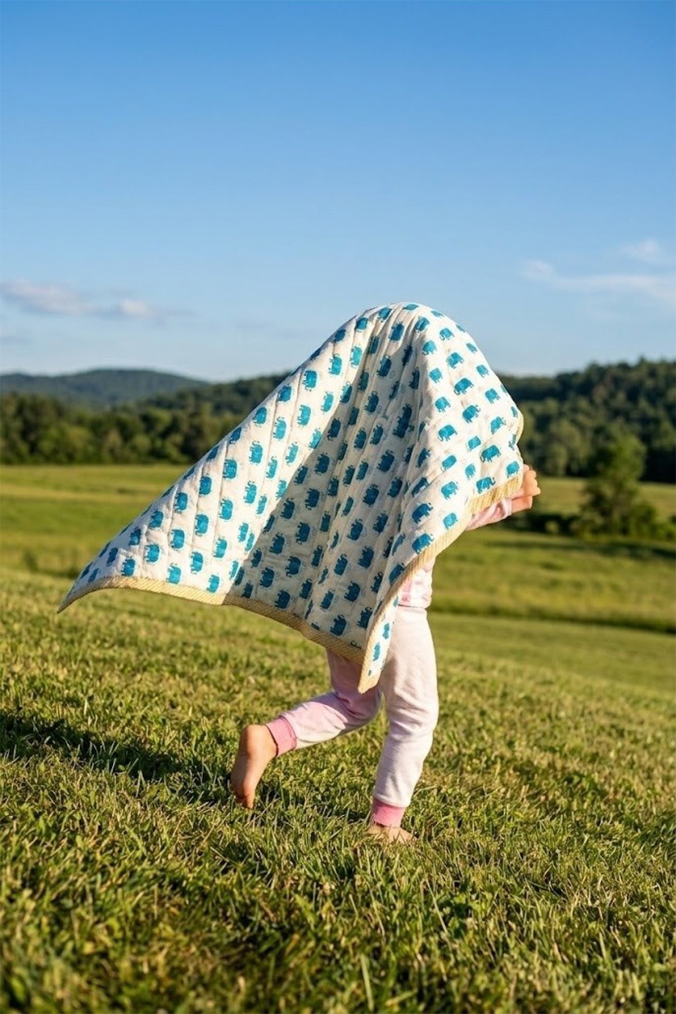 Green Herd Kids Quilt Pair of 2