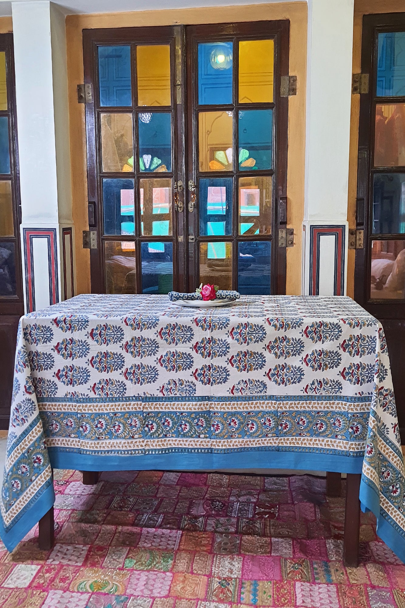 Cobalt Blue Table Cover