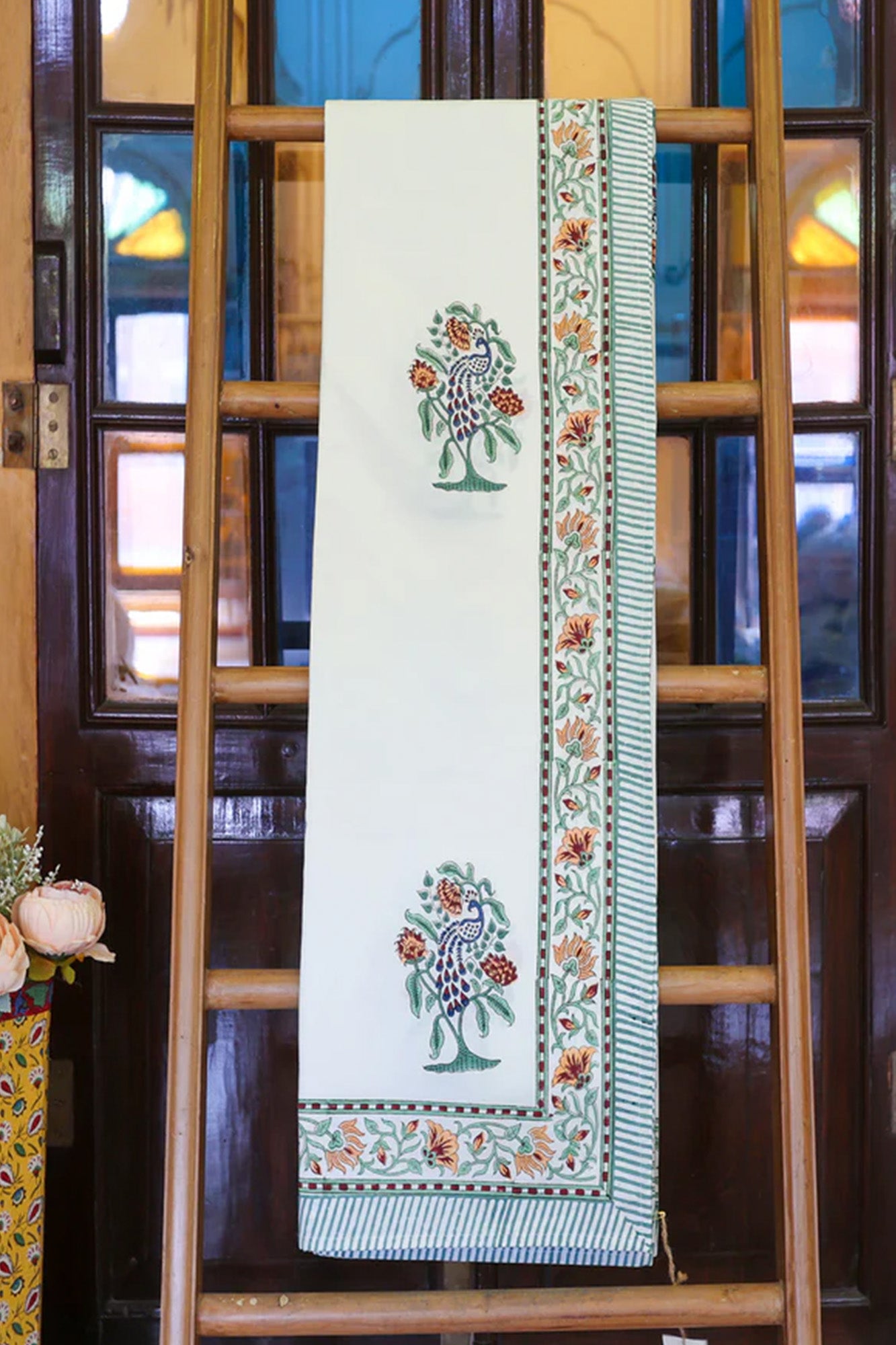 Bedsheet Tree of Life Block Printed