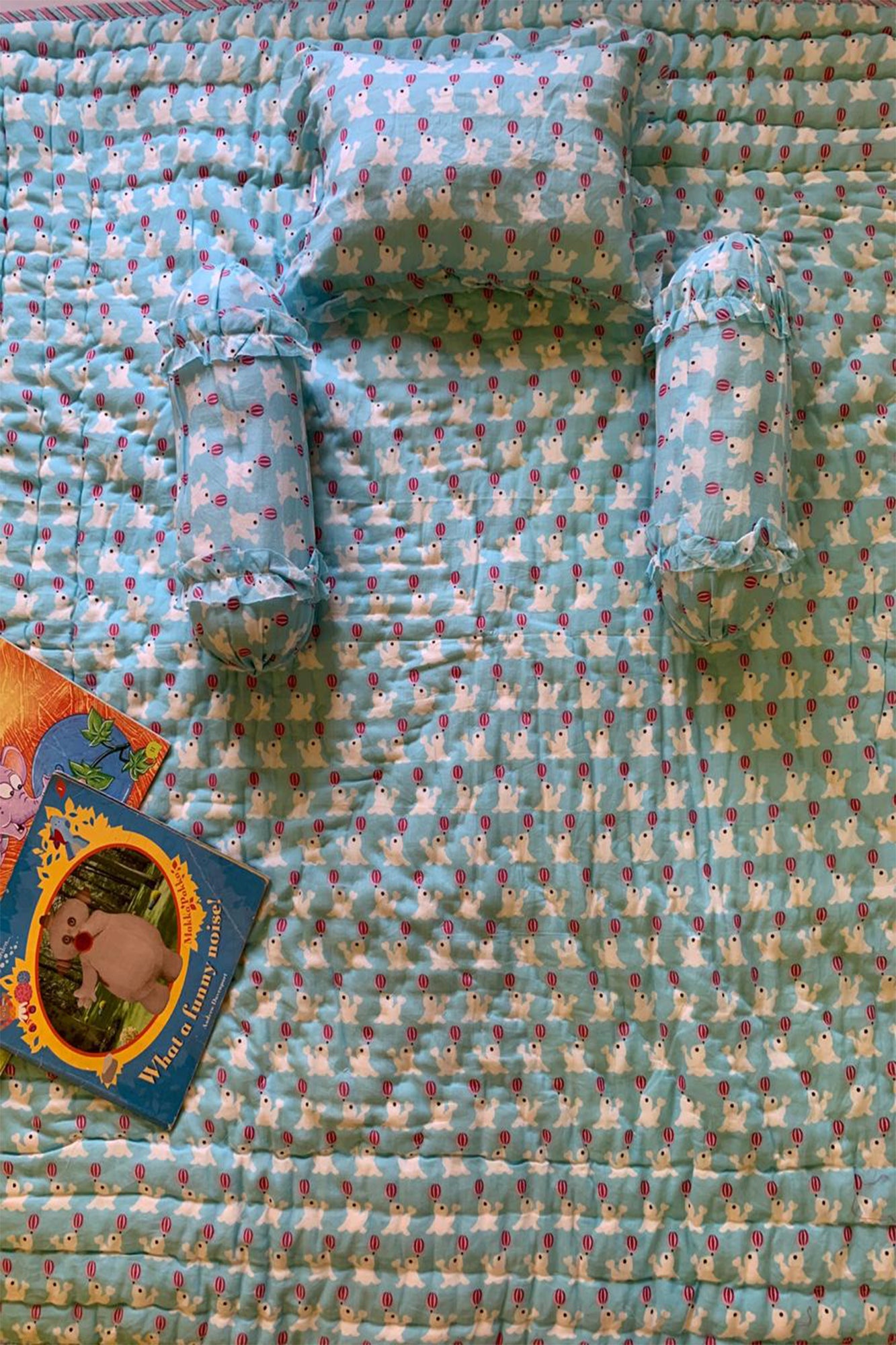 Baby Bed Set Blue Dolphin