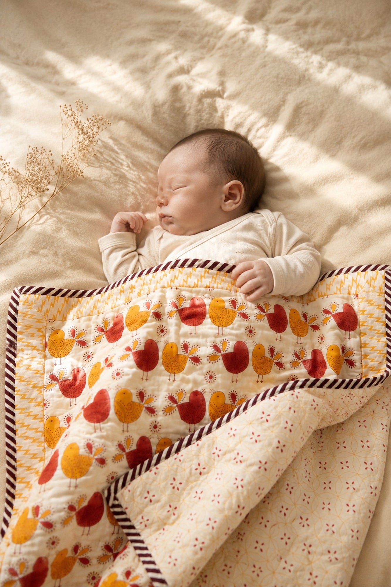 Chirpy Chicks Baby Quilt
