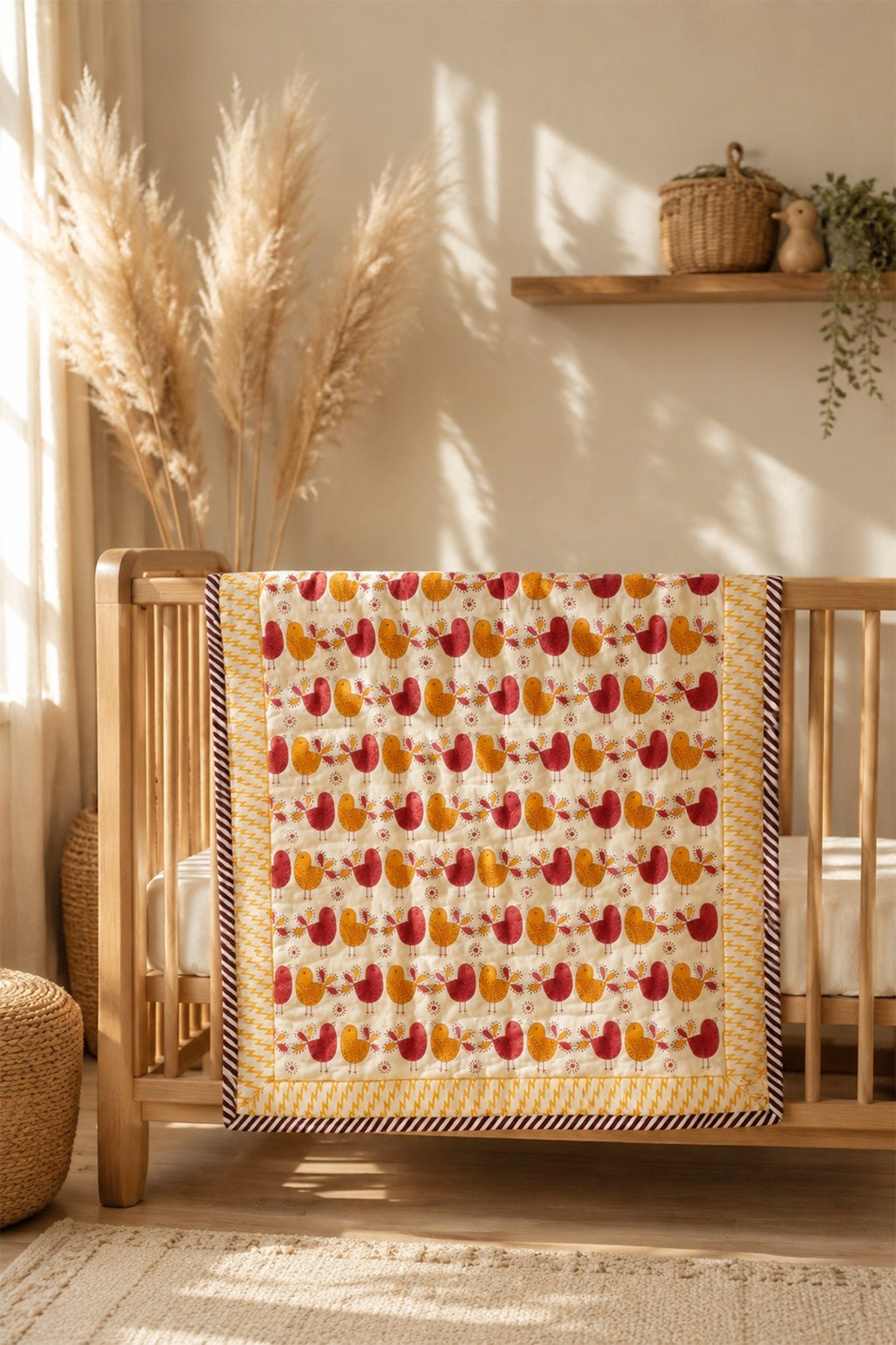 Chirpy Chicks Baby Quilt