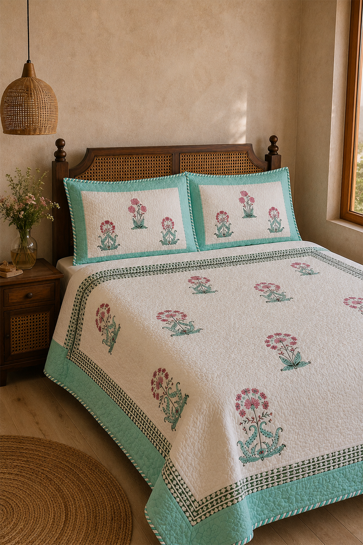 Gulbahar Bed Cover With 2 Pillow Covers