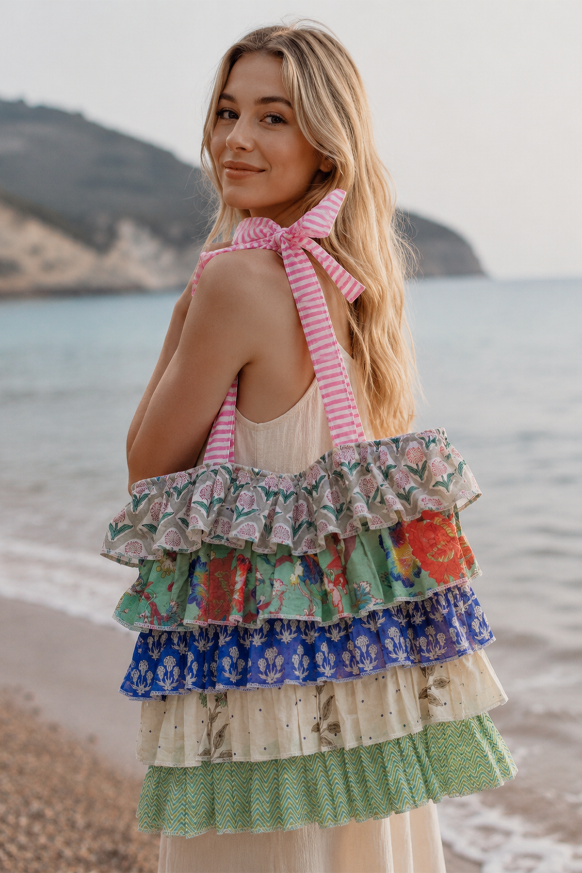 Multi Frill Tote Bag