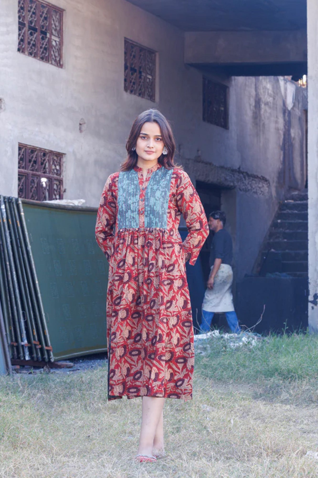 Maati Kalamkari Yoke Dress
