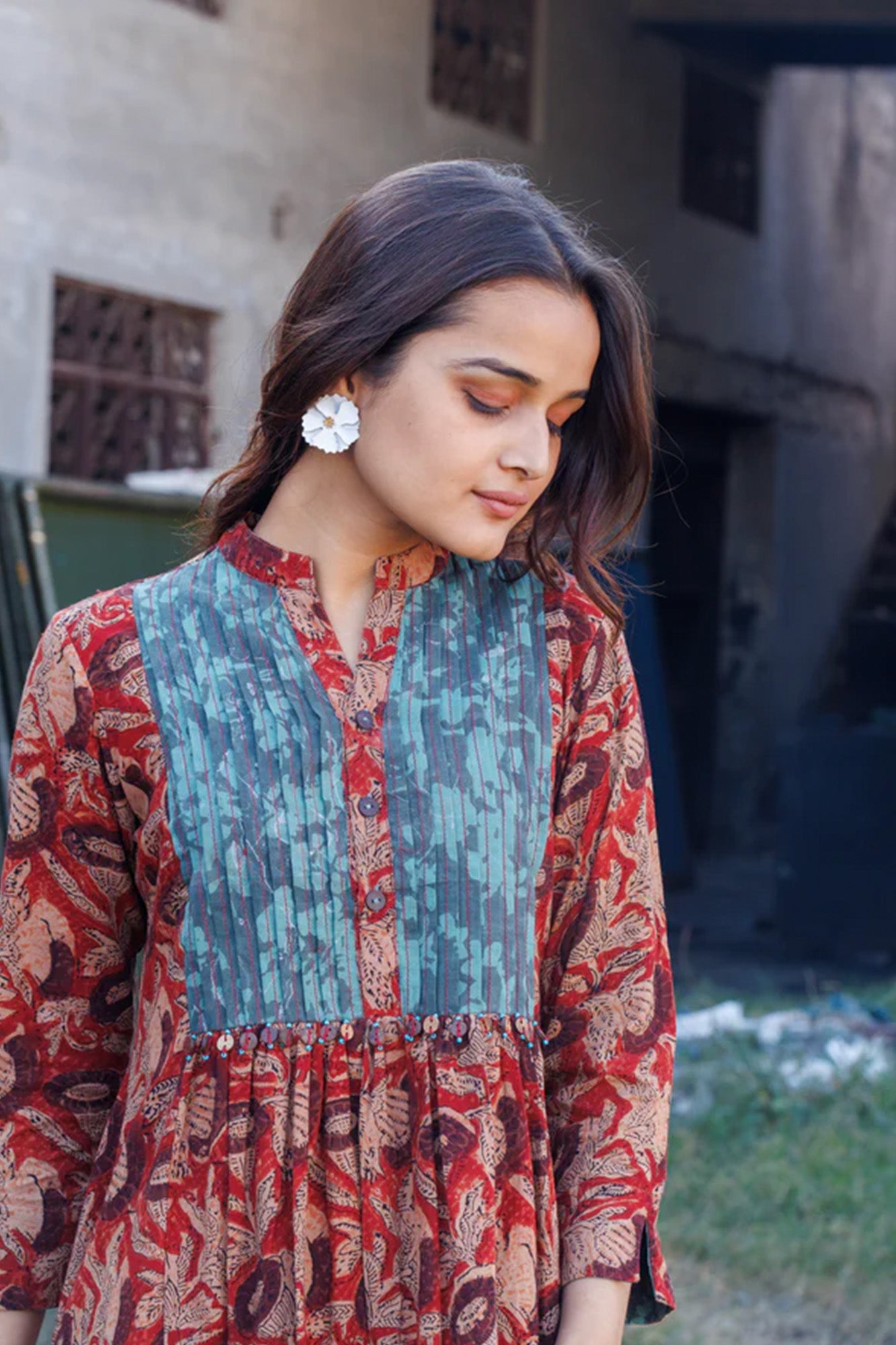 Maati Kalamkari Yoke Dress