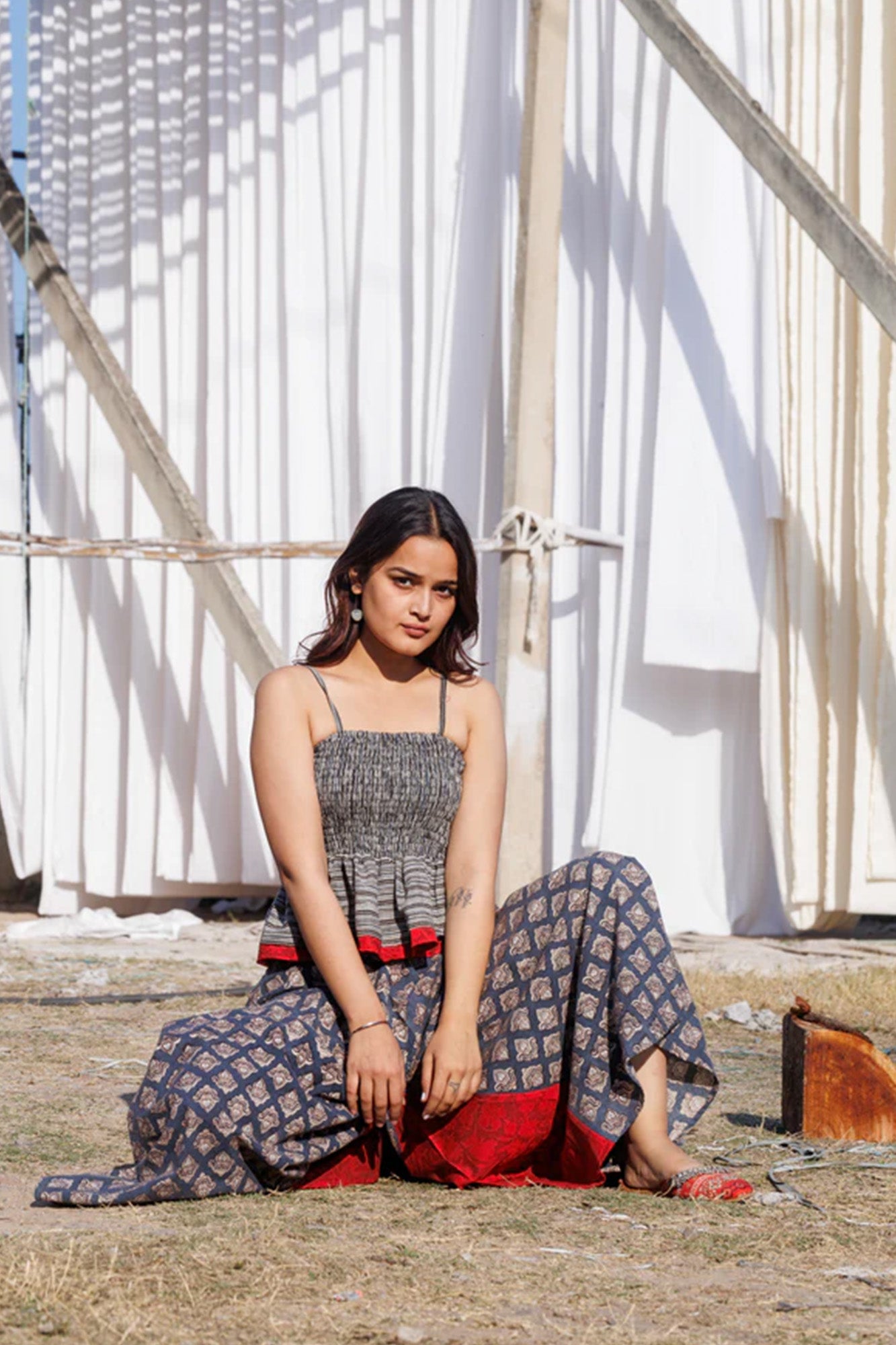 Maati Natural Indigo Atrangi Co-ord Set