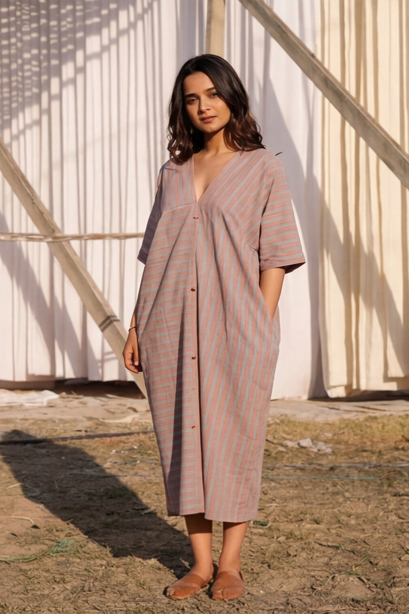 Magic Stripes Kaftaan Dress