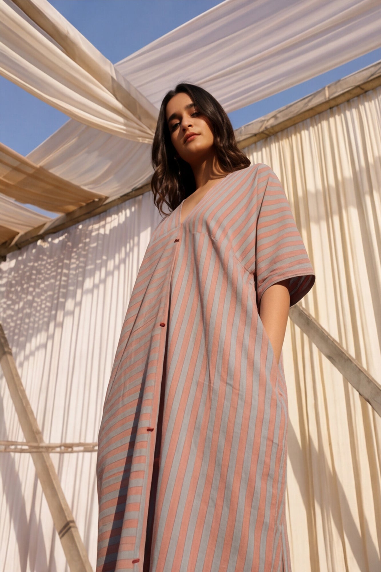 Magic Stripes Kaftaan Dress
