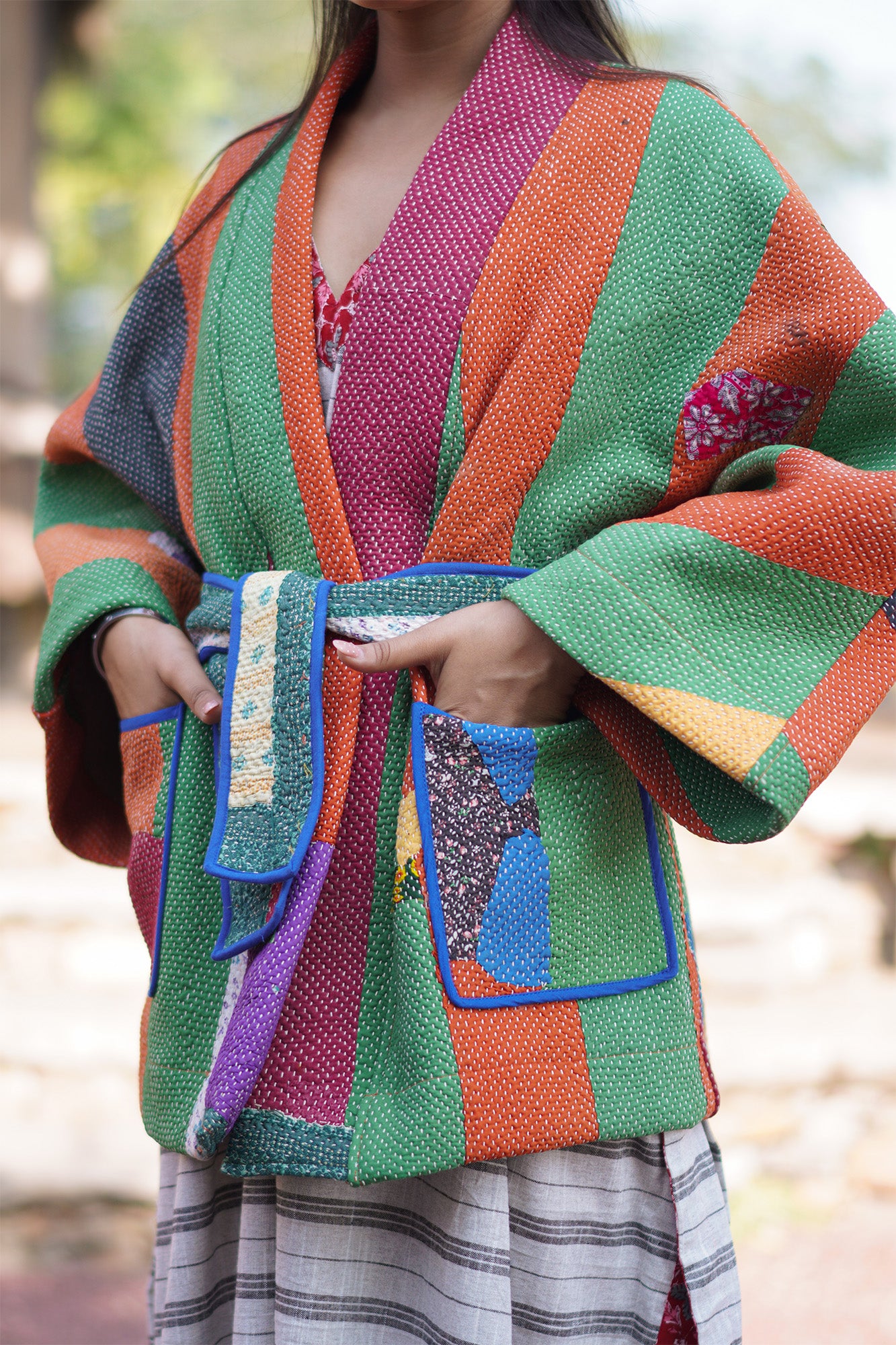 Kantha Kimono Jacket