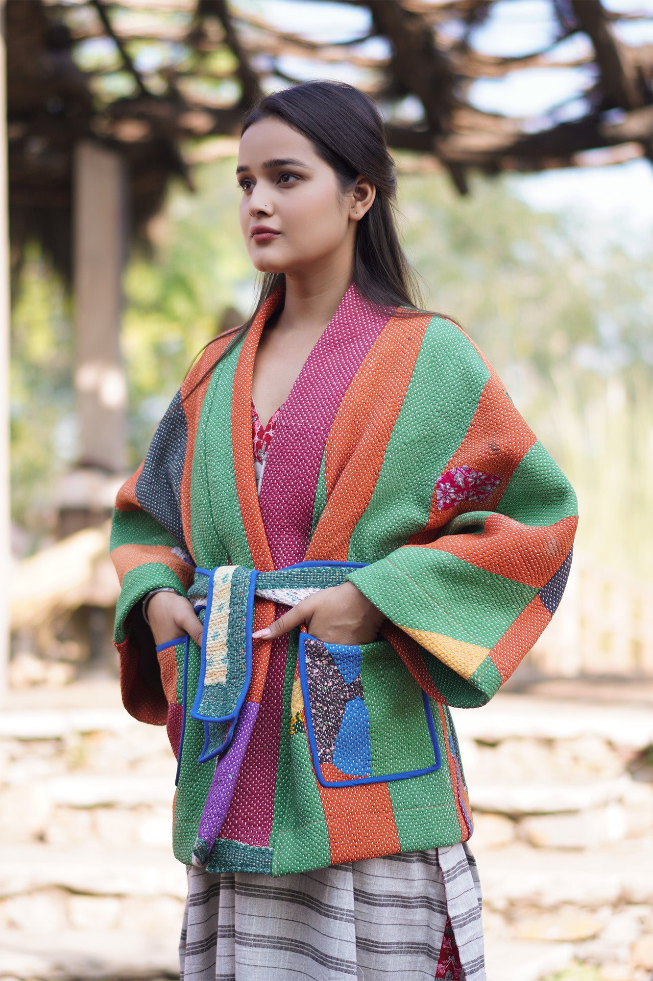 Kantha Kimono Jacket