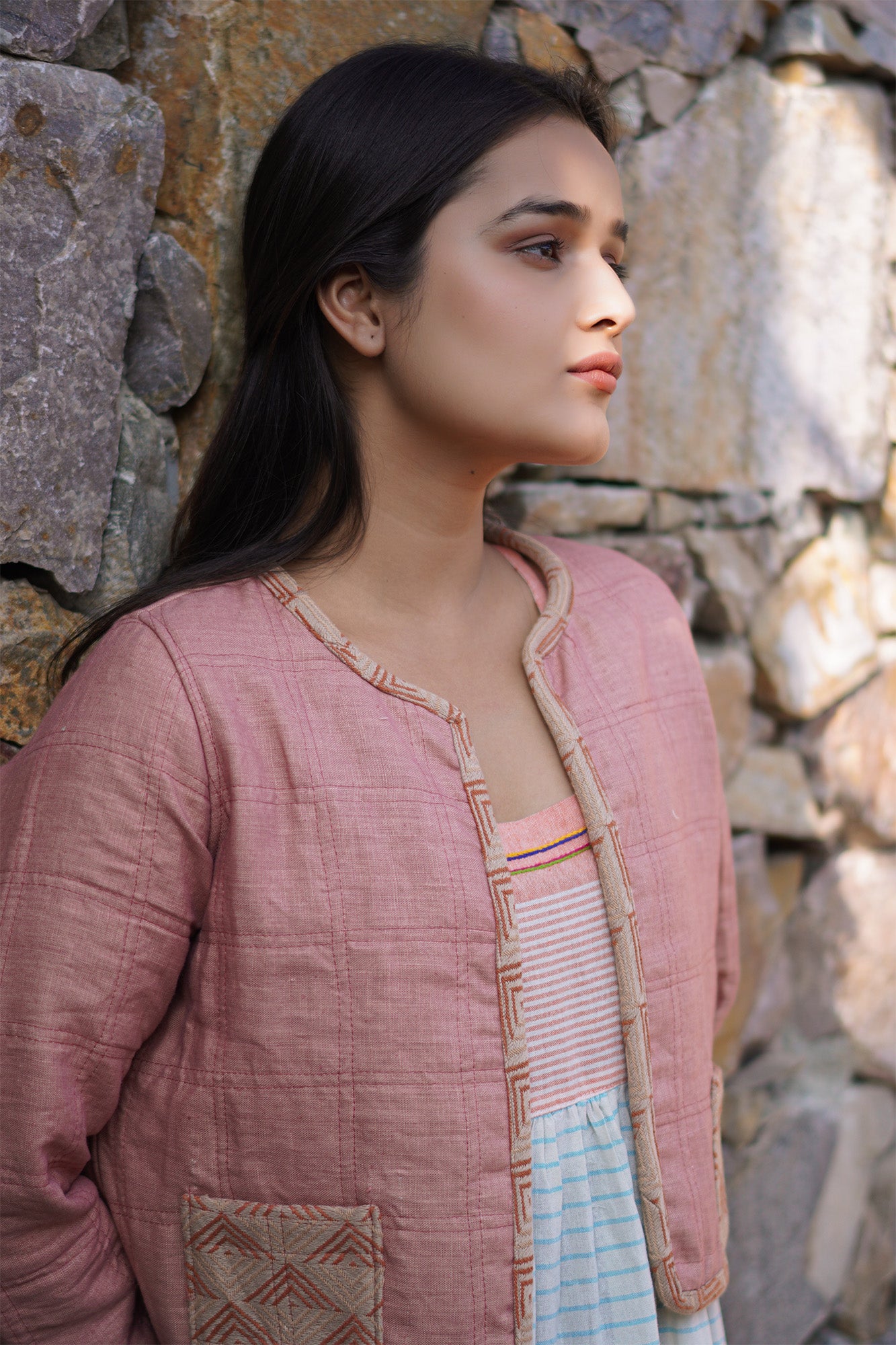 Jacket Linen Loom & Patch