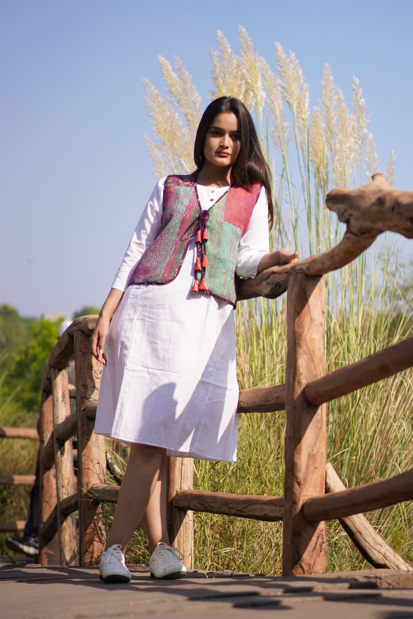 Kantha Sleeveless Waistcoat