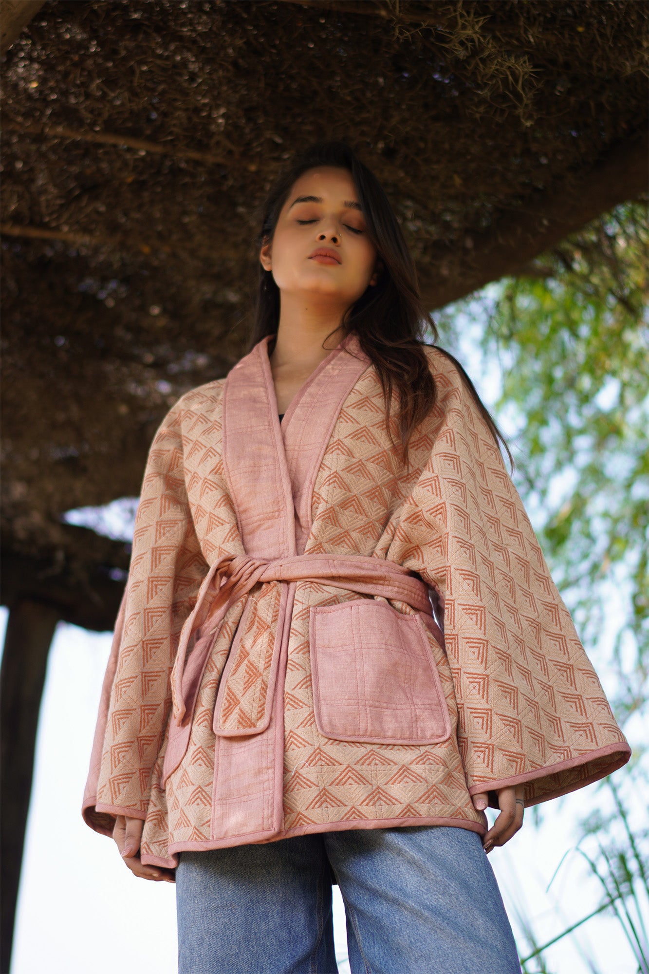 Linen Loom Quilted Jacket