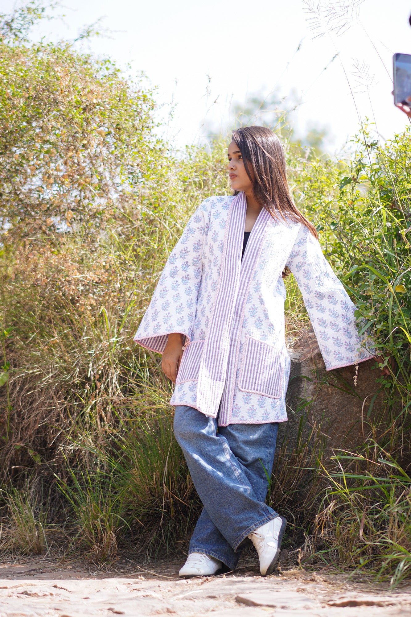 Cozy Craft Quilted Kimono Jacket