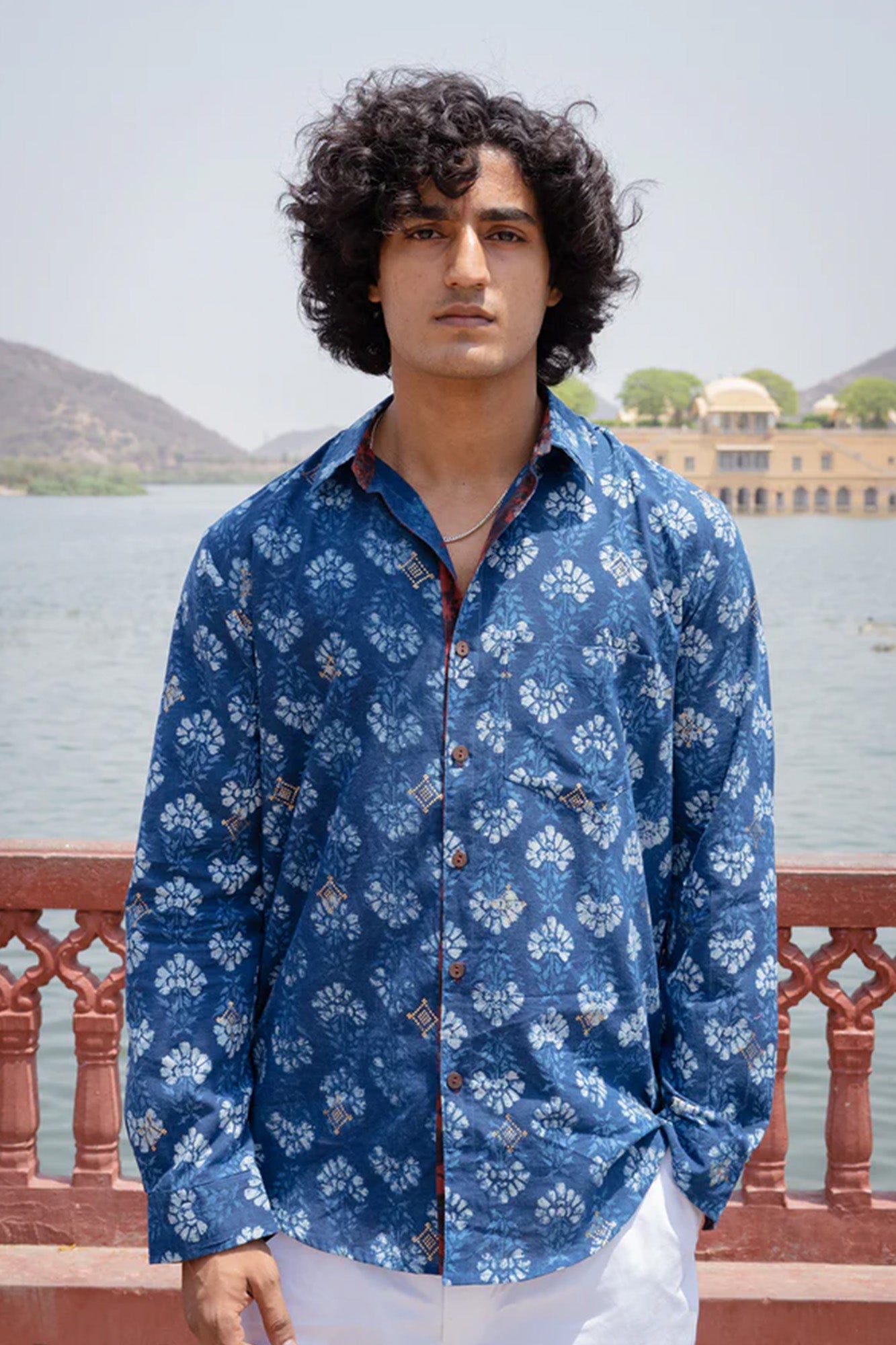 Jal Tarang Indigo Full Sleeve Shirt