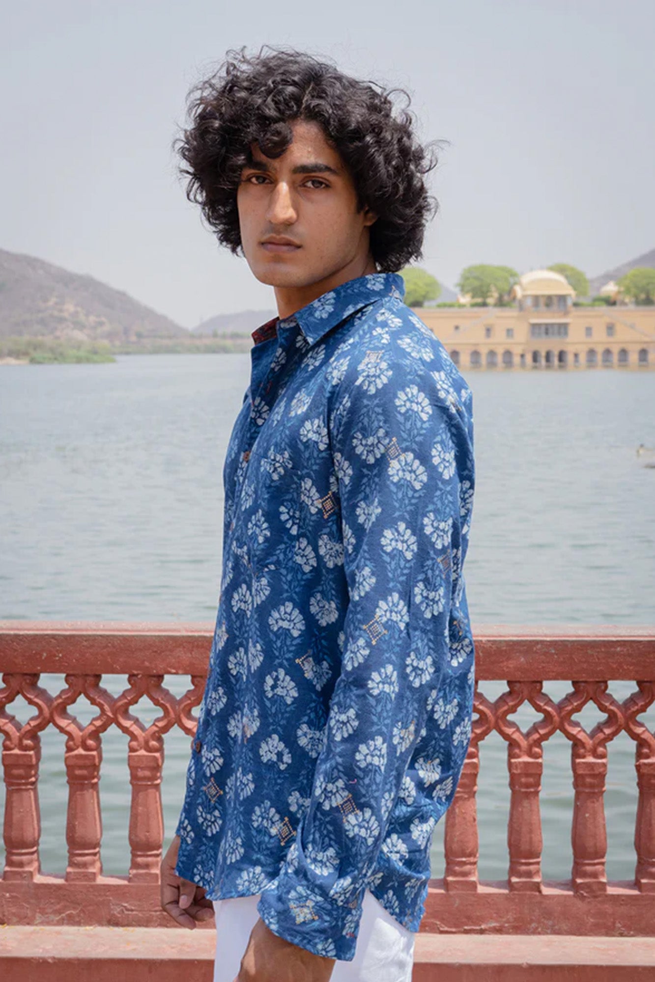 Jal Tarang Indigo Full Sleeve Shirt